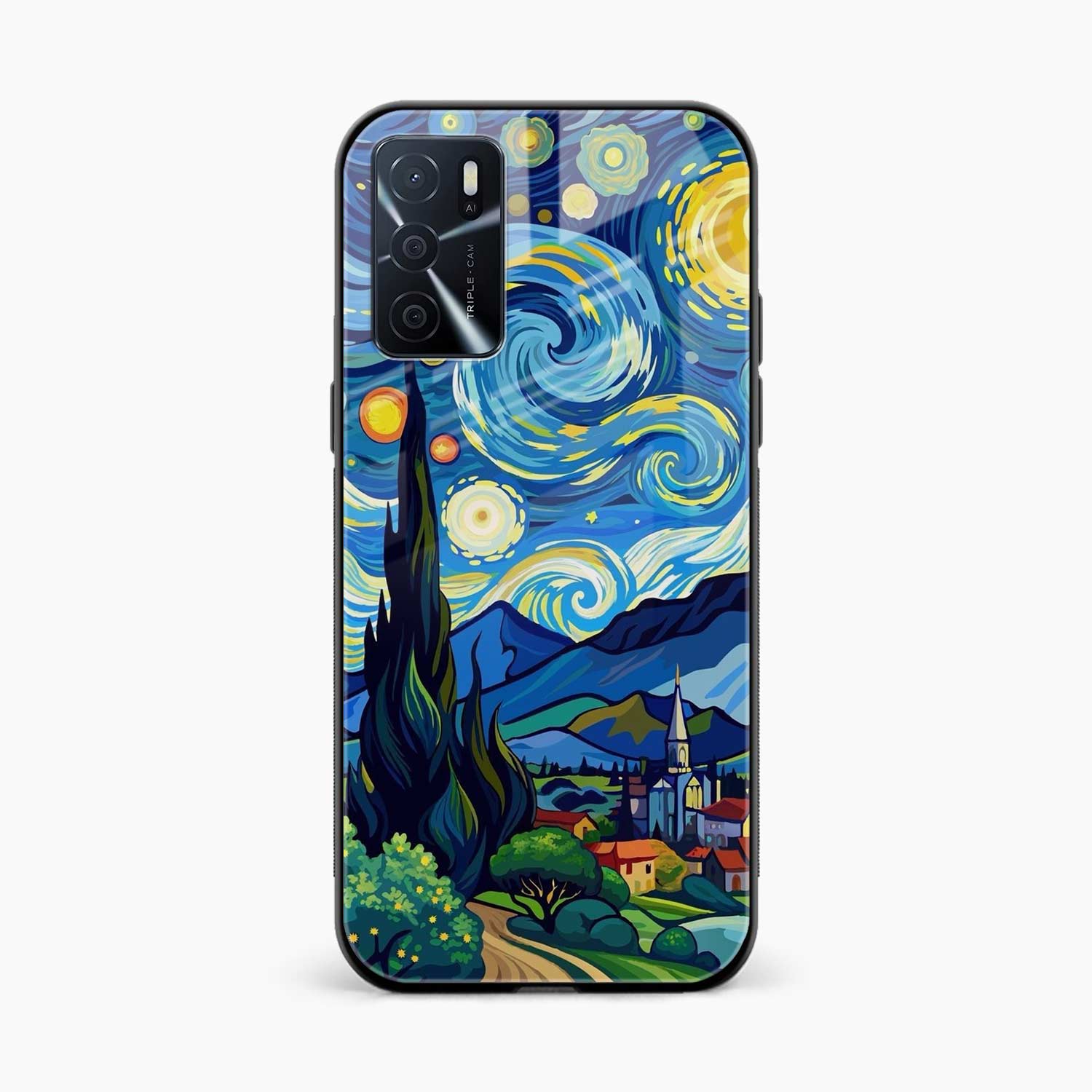 Starry Night Oppo A16s Back Cover