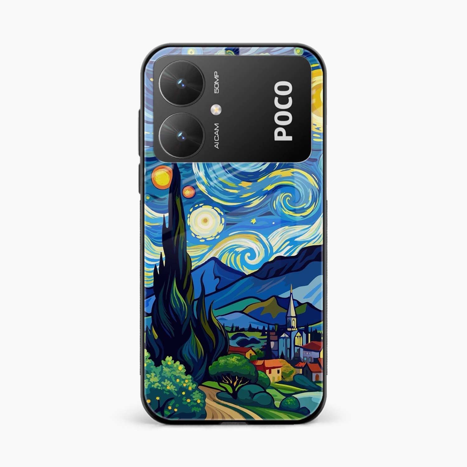 Starry Night Poco M6 5G Back Cover