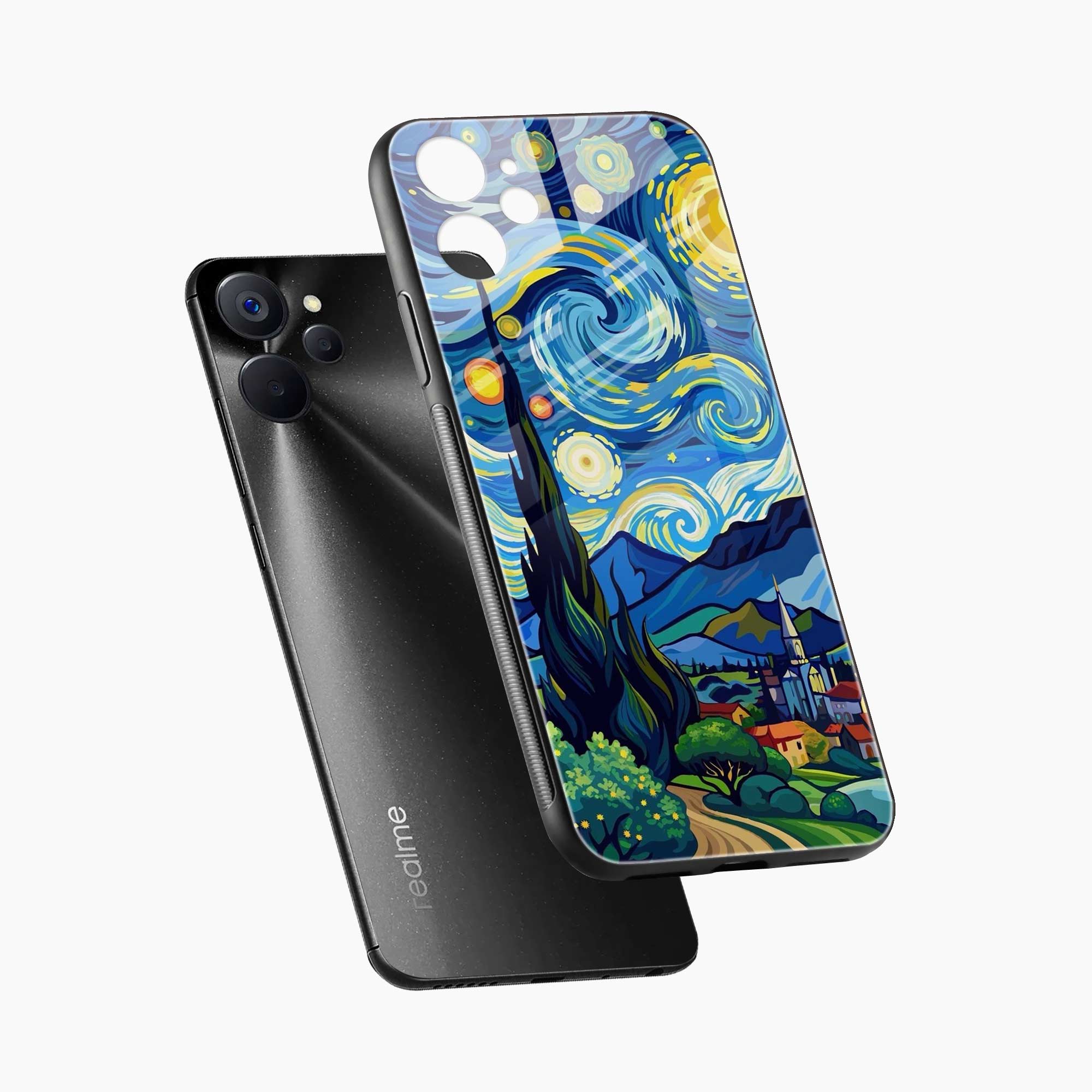 Starry Night Realme 10T Back Cover