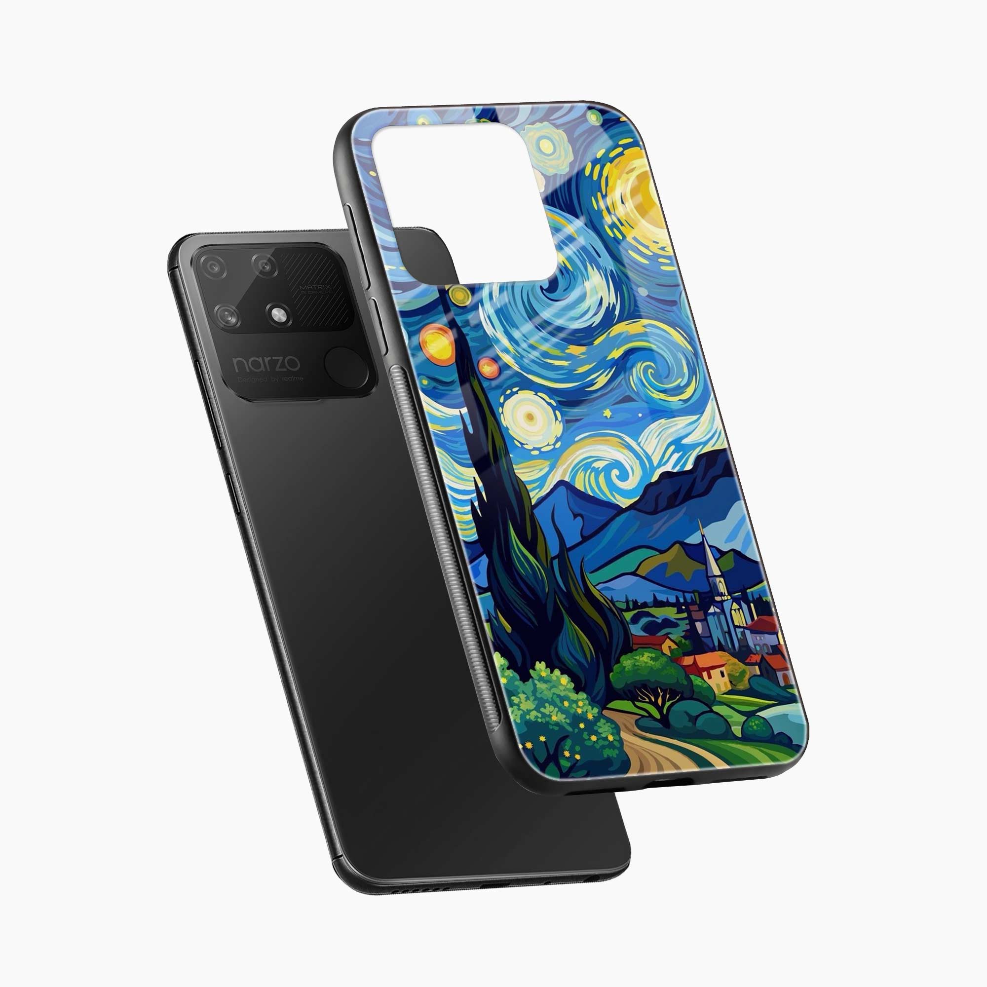 Starry Night Realme Narzo 50a Back Cover