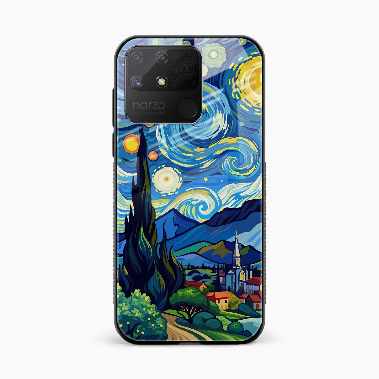 Starry Night Realme Narzo 50a Back Cover