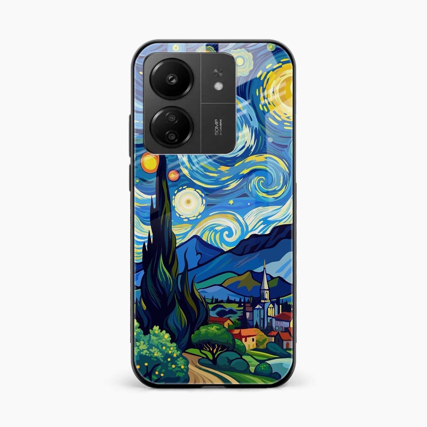 Starry Night Redmi 13c Back Cover
