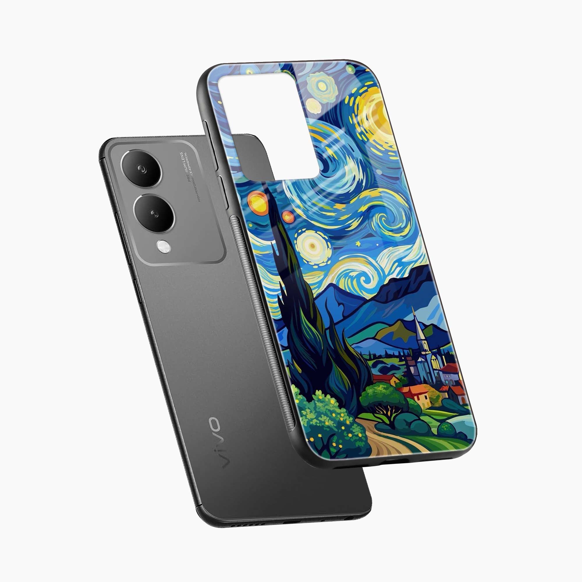 Starry Night Vivo Y17s Back Cover
