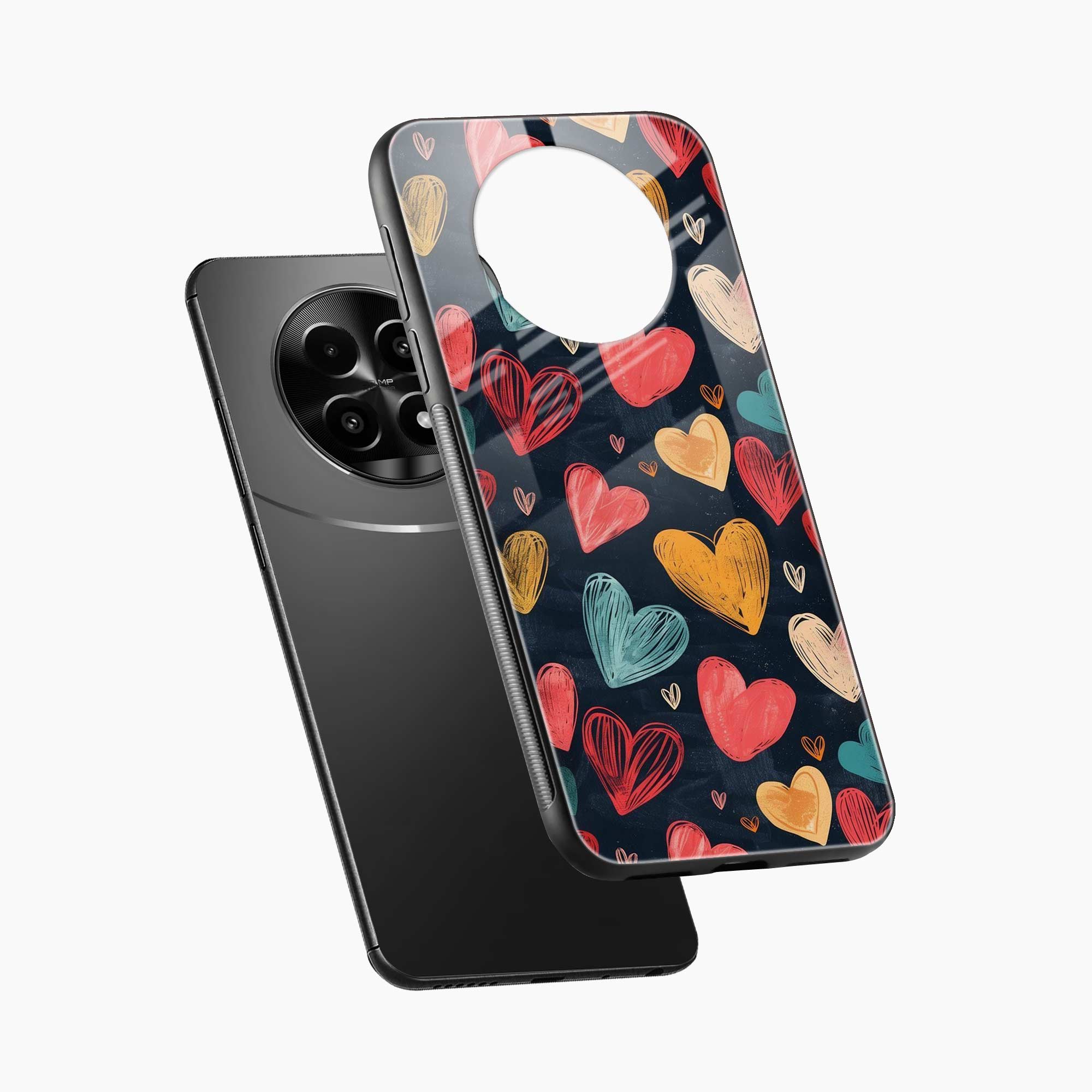 Colorful Hearts Realme 14 Pro Lite 5G Back Cover