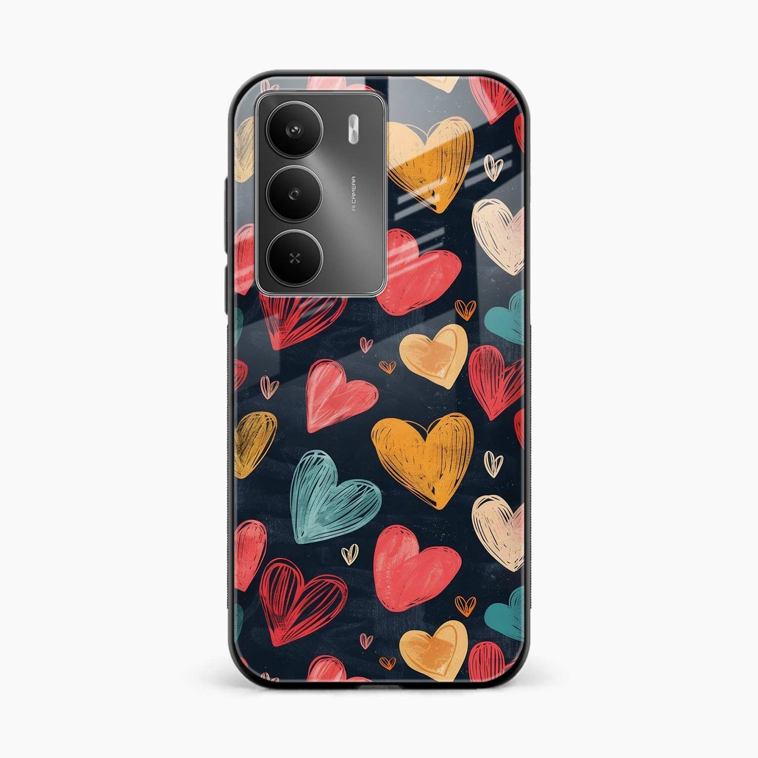 Colorful Hearts Realme C75 5G Back Cover