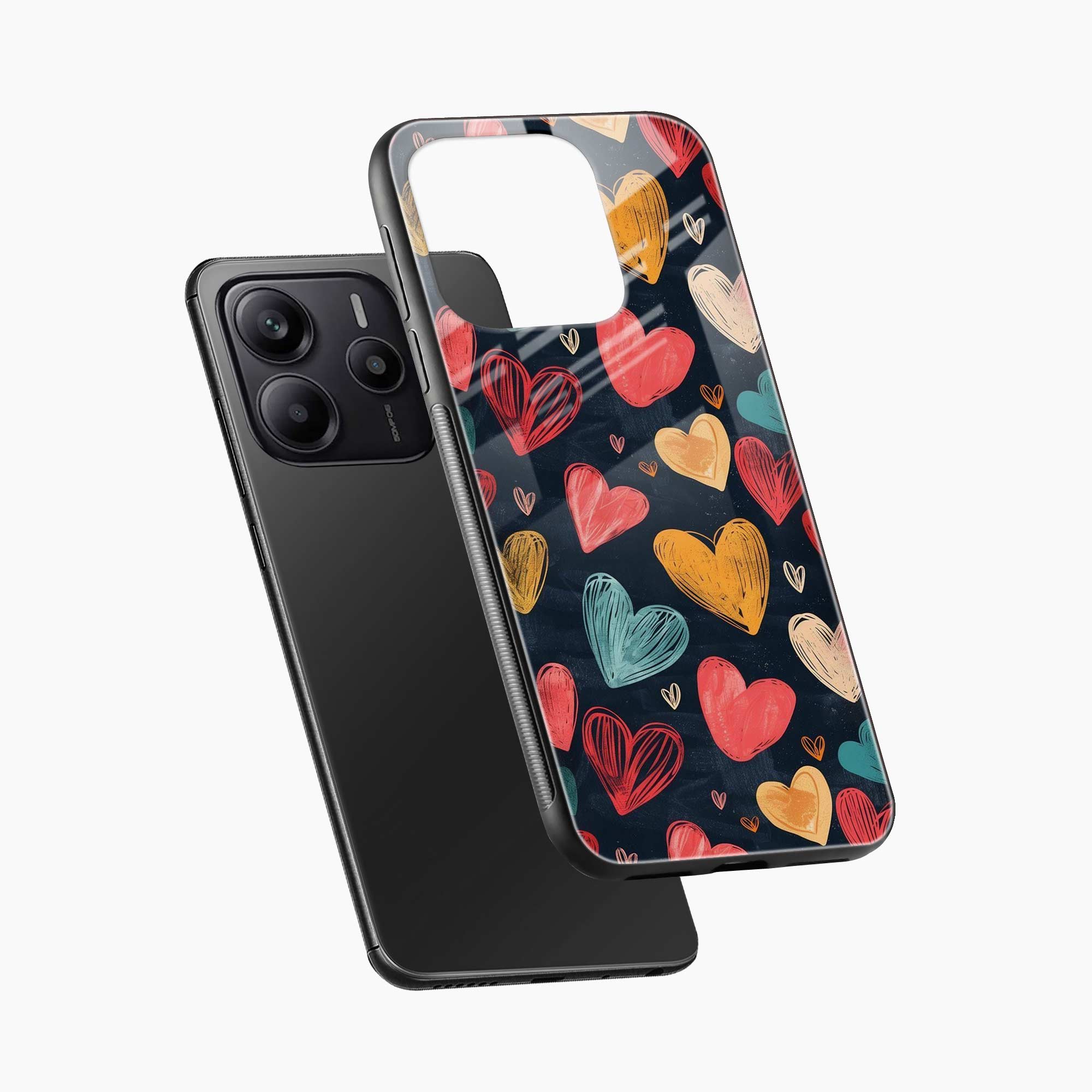 Colorful Hearts Redmi Note 14 SE 5G Back Cover