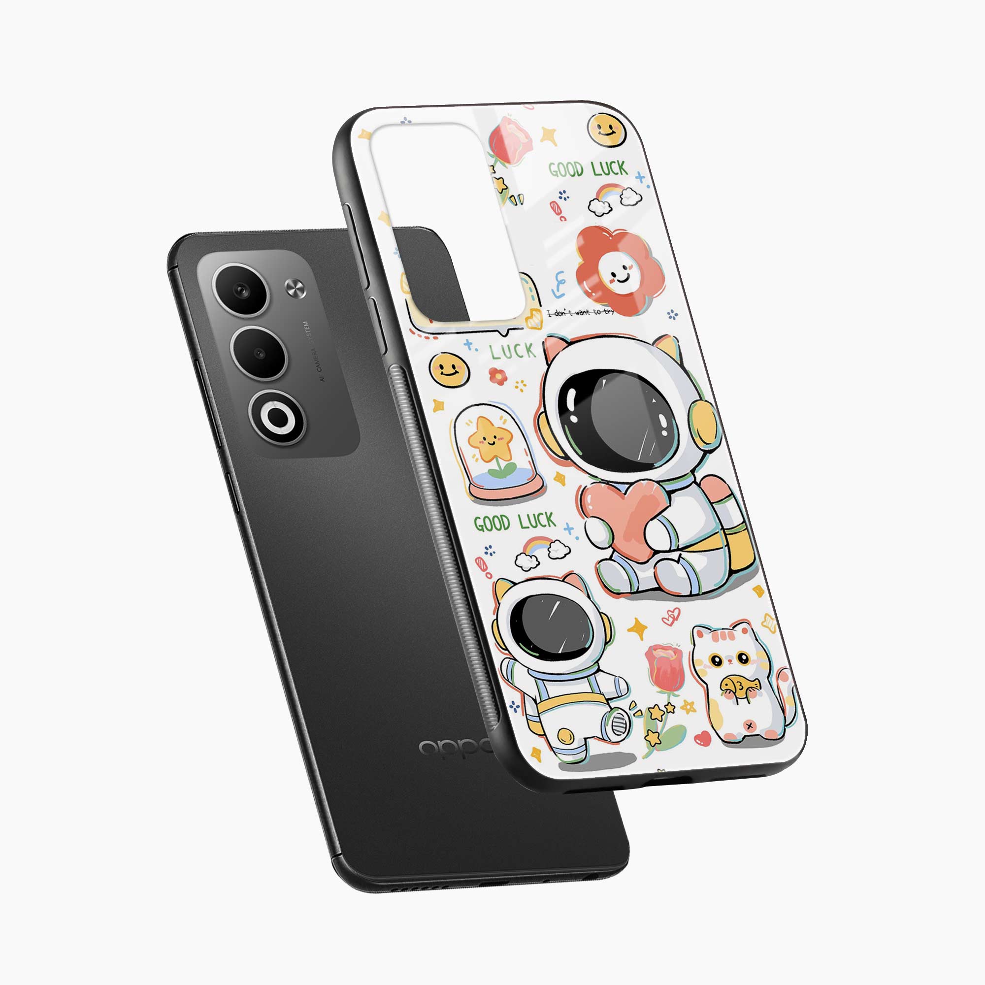 Cute Astronaut Oppo A5 5G Back Cover