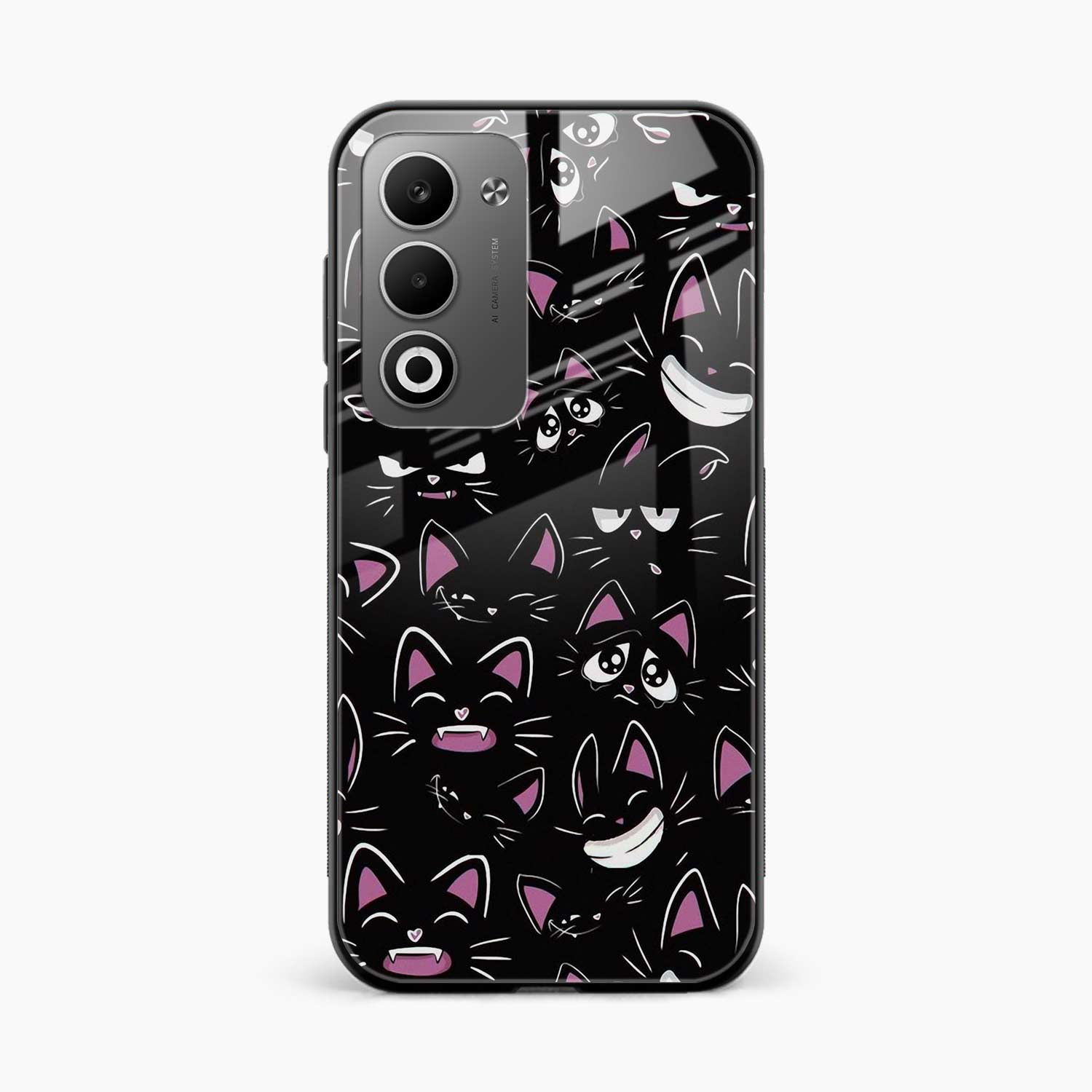 Cute Black Cat Oppo A5 5G Back Cover