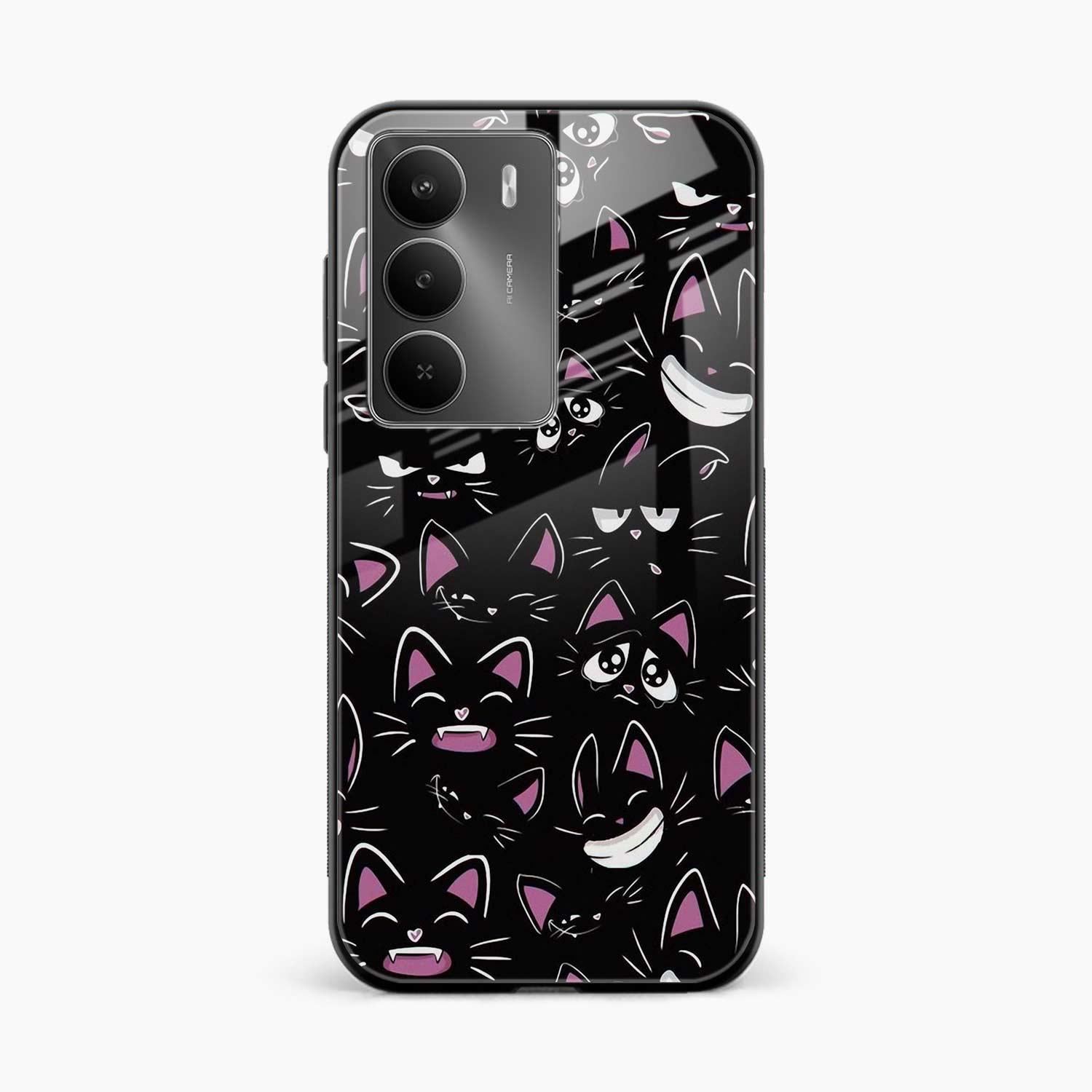 Cute Black Cat Realme C75 5G Back Cover