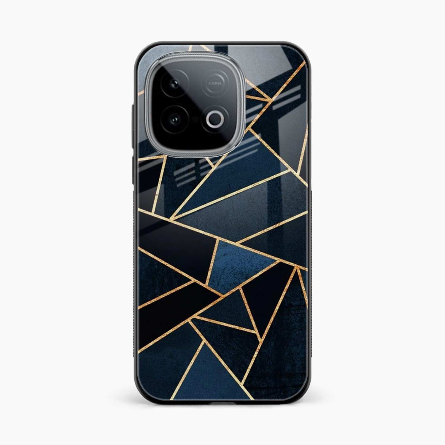 Diagonal Marble Golden Cut Iqoo Neo 10 Back Cover