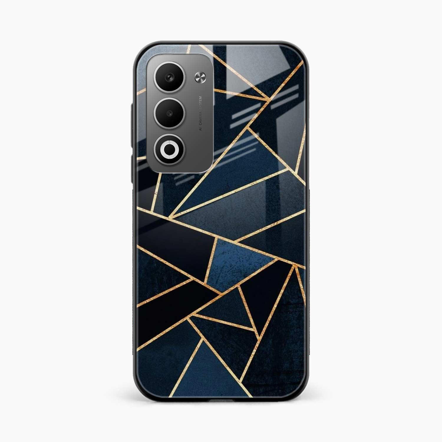 Diagonal Marble Golden Cut Oppo A5 5G Back Cover