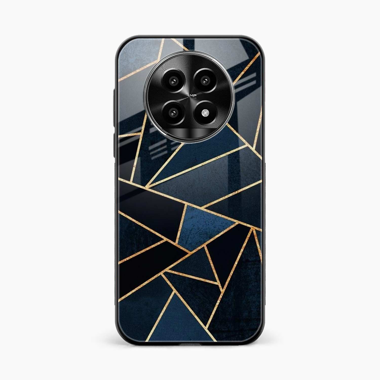 Diagonal Marble Golden Cut Realme 14 Pro Lite 5G Back Cover