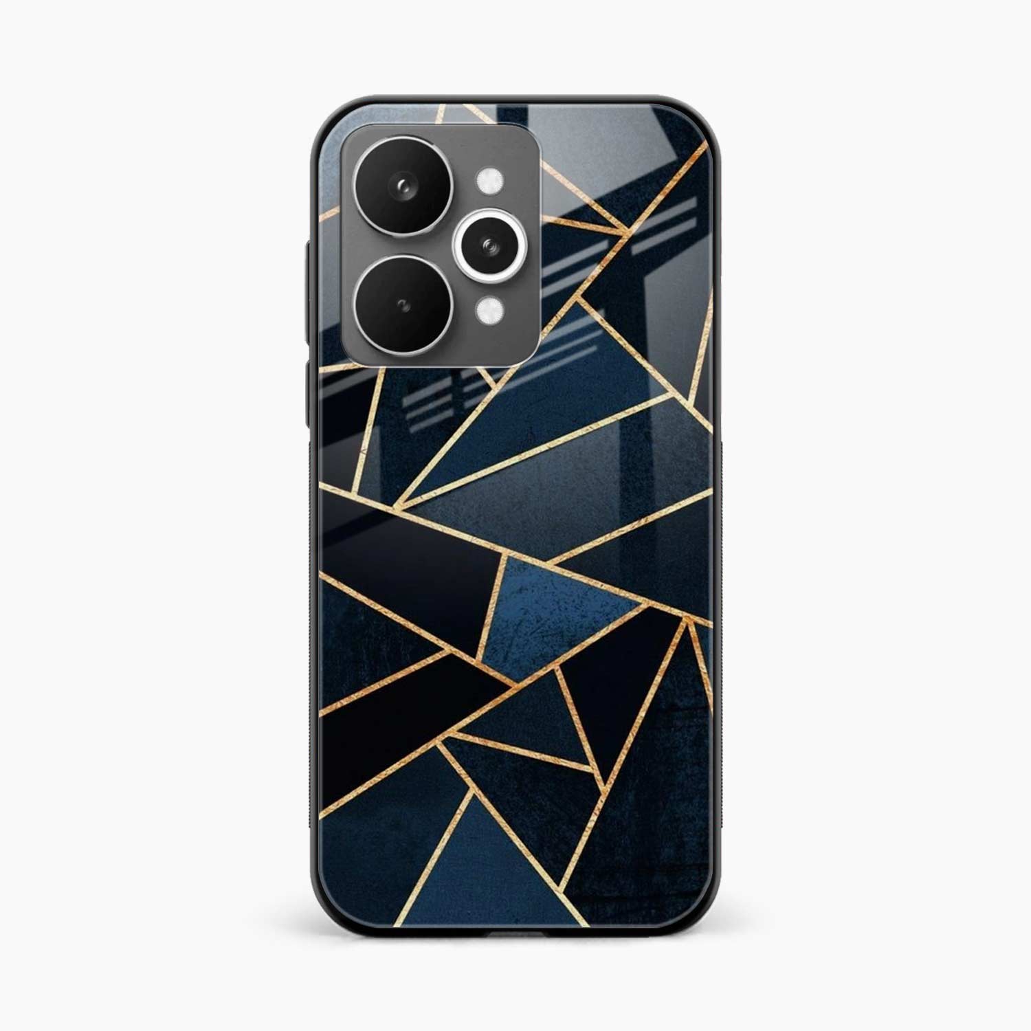 Diagonal Marble Golden Cut Realme 15 5G Back Cover