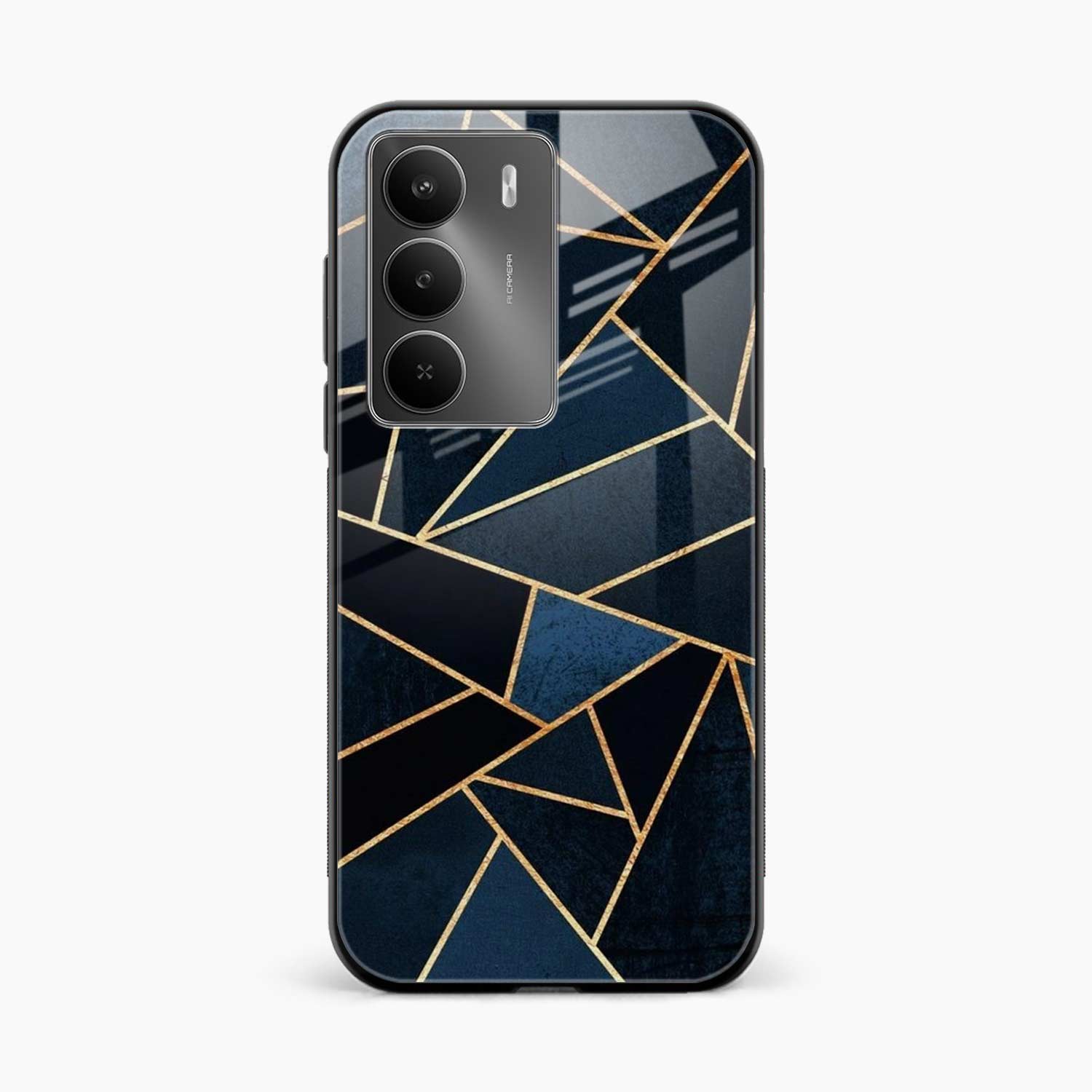 Diagonal Marble Golden Cut Realme C73 5G Back Cover