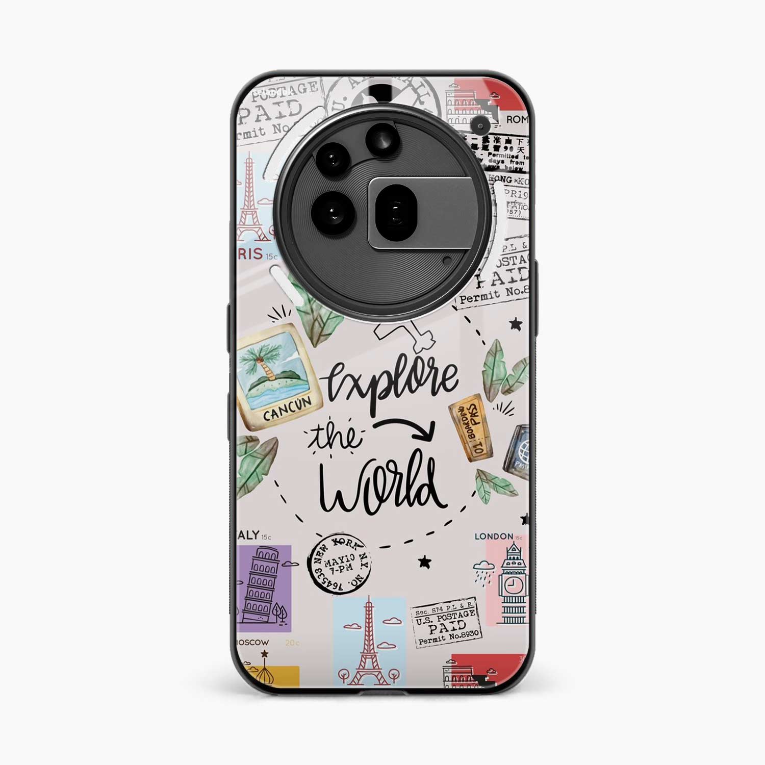 Explore The World Nothing Phone 3a Pro Back Cover