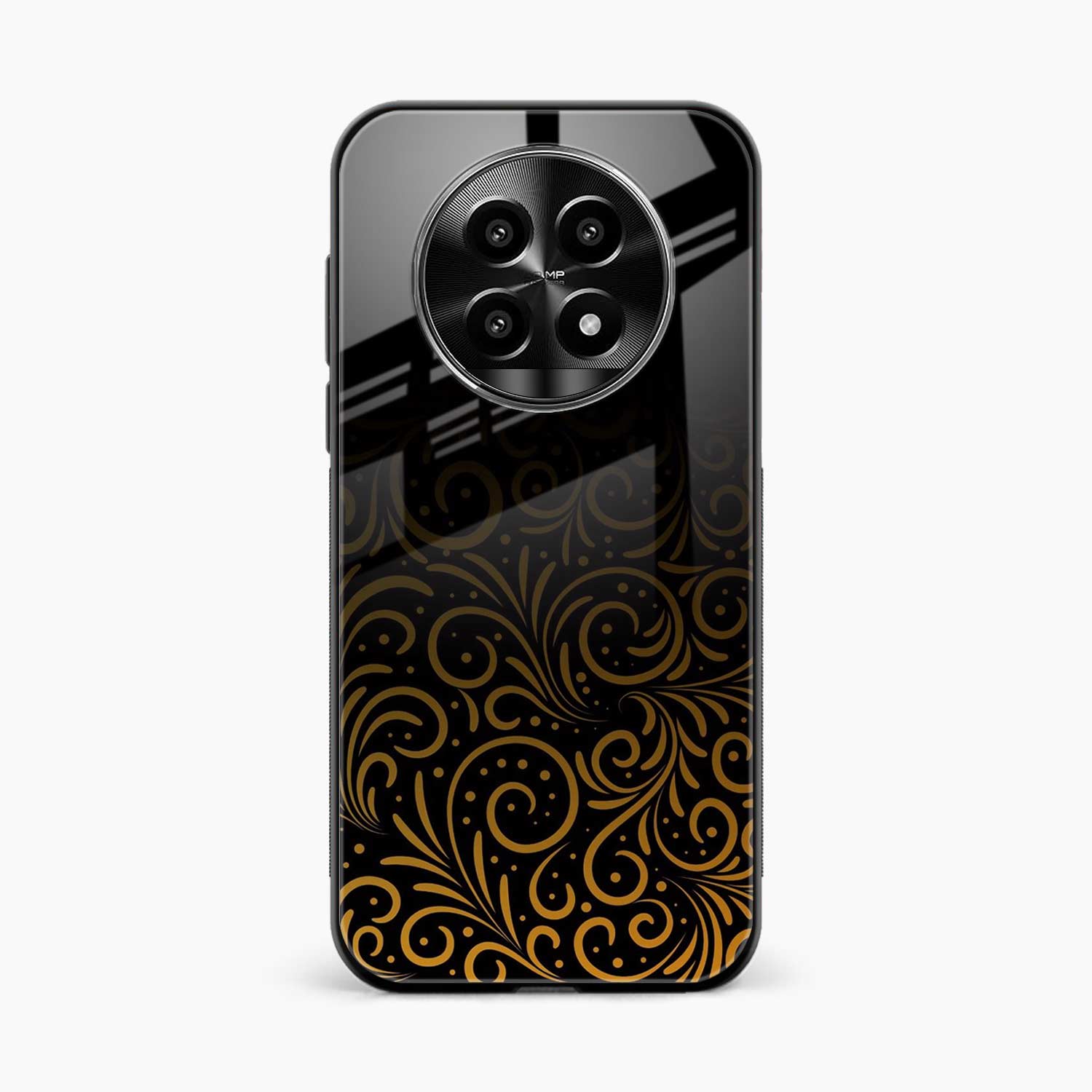 Golden Swirl Realme 14 Pro Lite 5G Back Cover