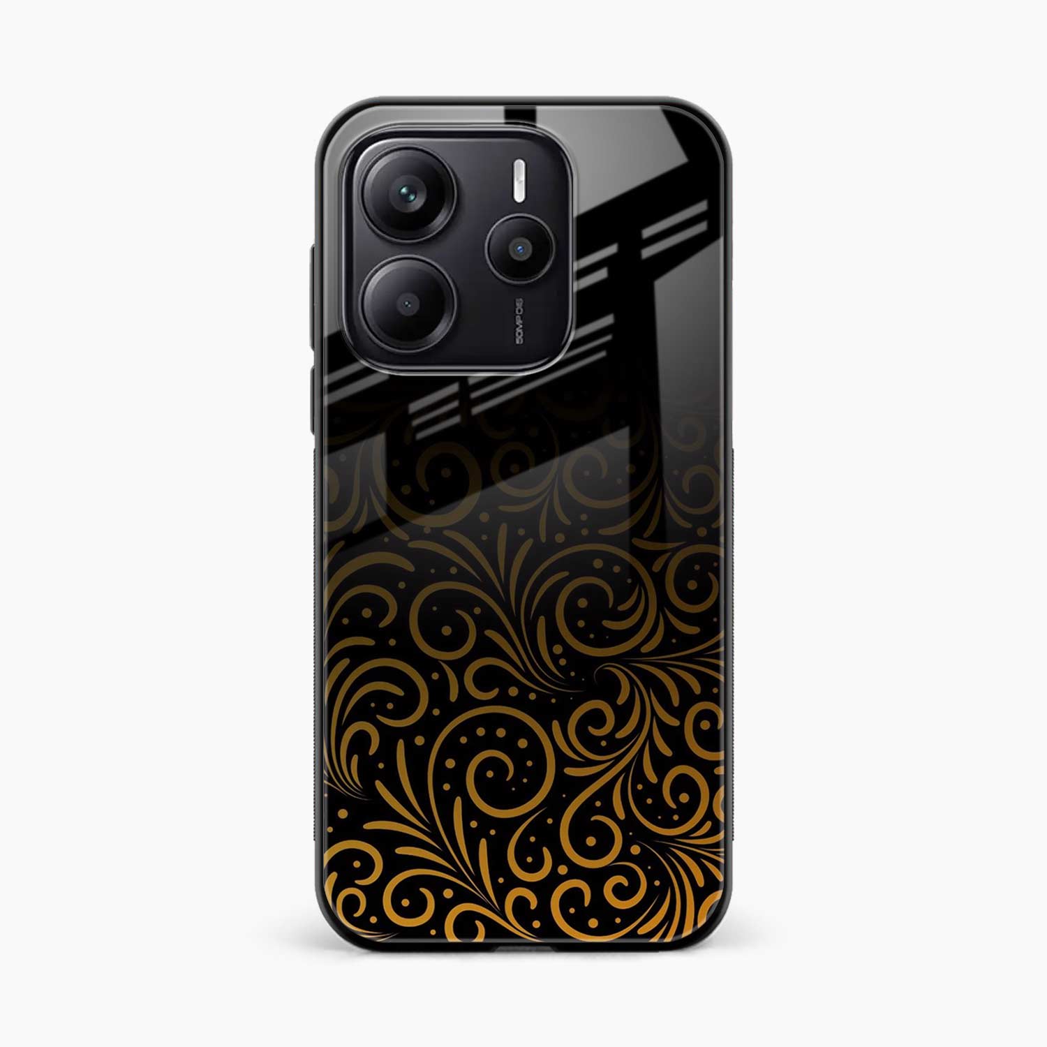 Golden Swirl Redmi Note 14 SE 5G Back Cover