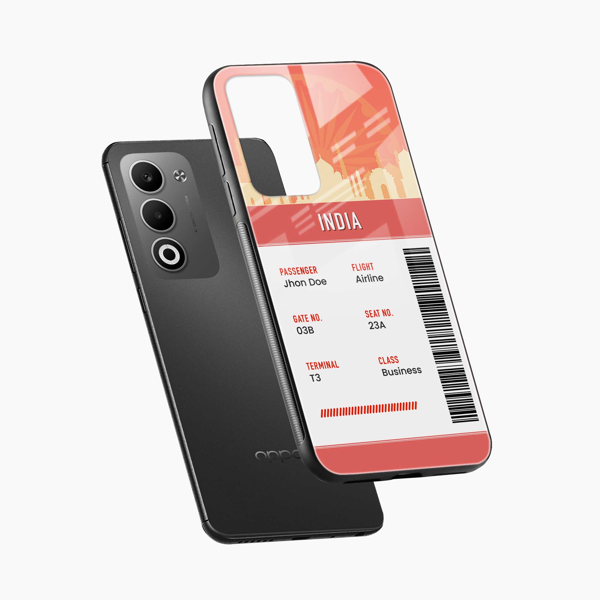 India Boarding Pass Oppo A5 5G Back Cover