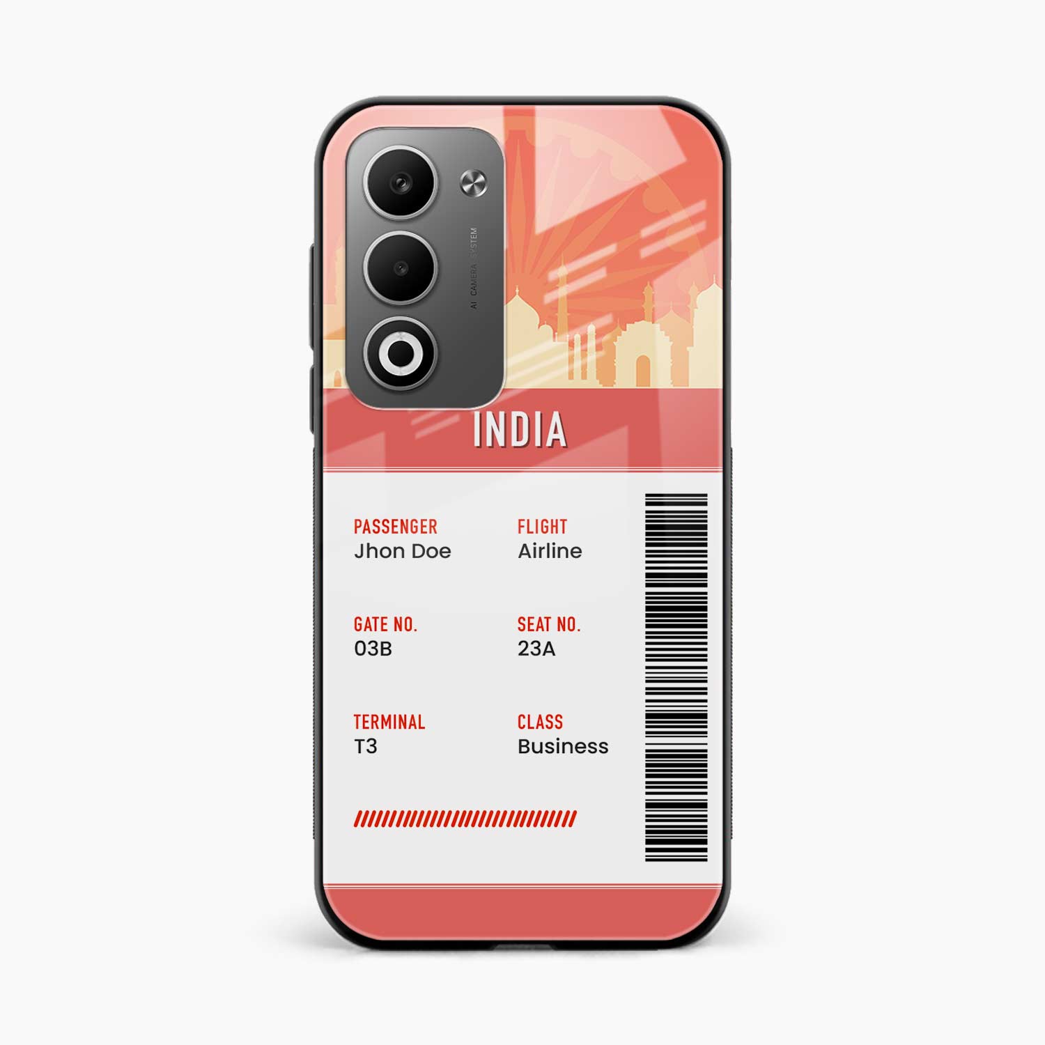 India Boarding Pass Oppo A5 5G Back Cover