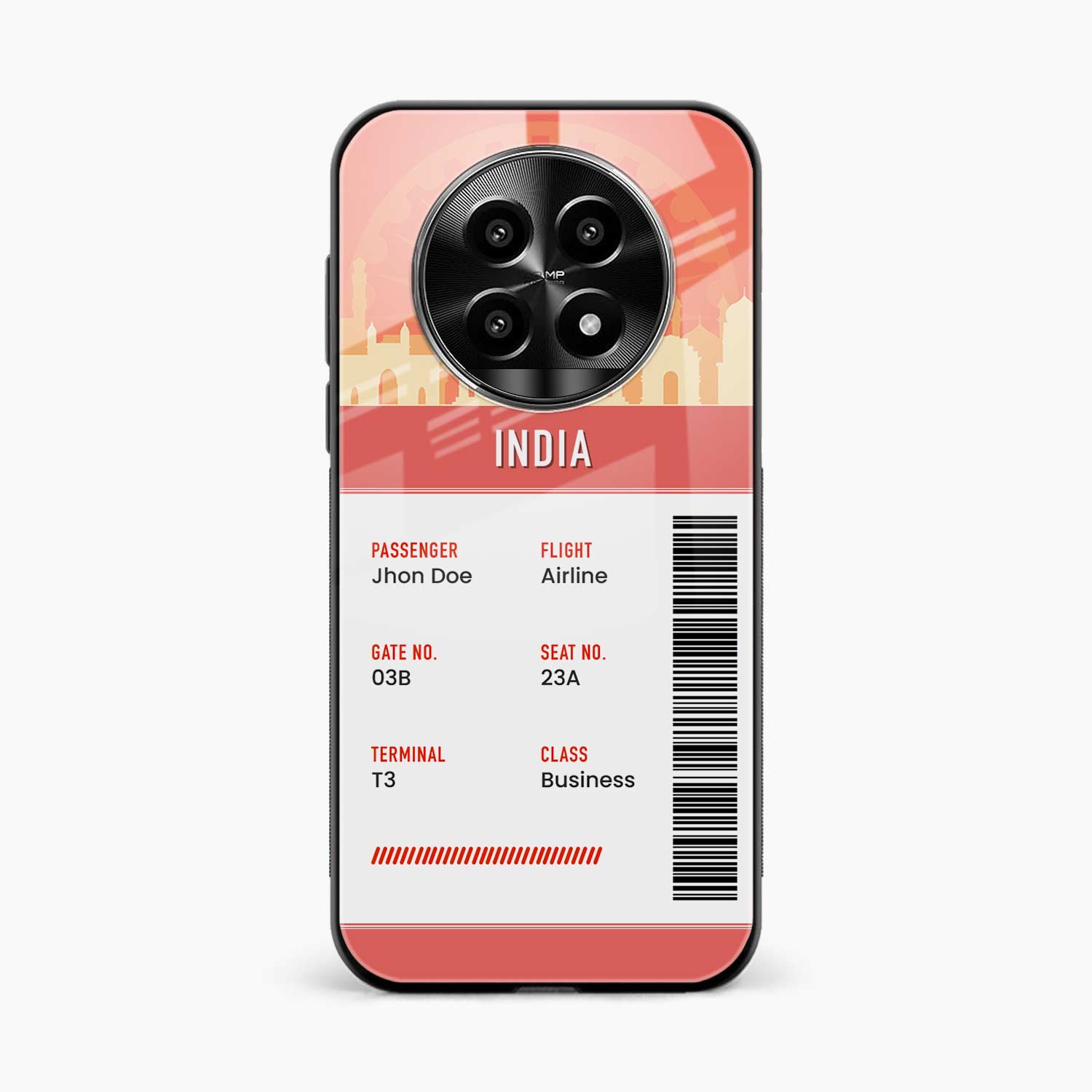India Boarding Pass Realme 14 Pro Lite 5G Back Cover