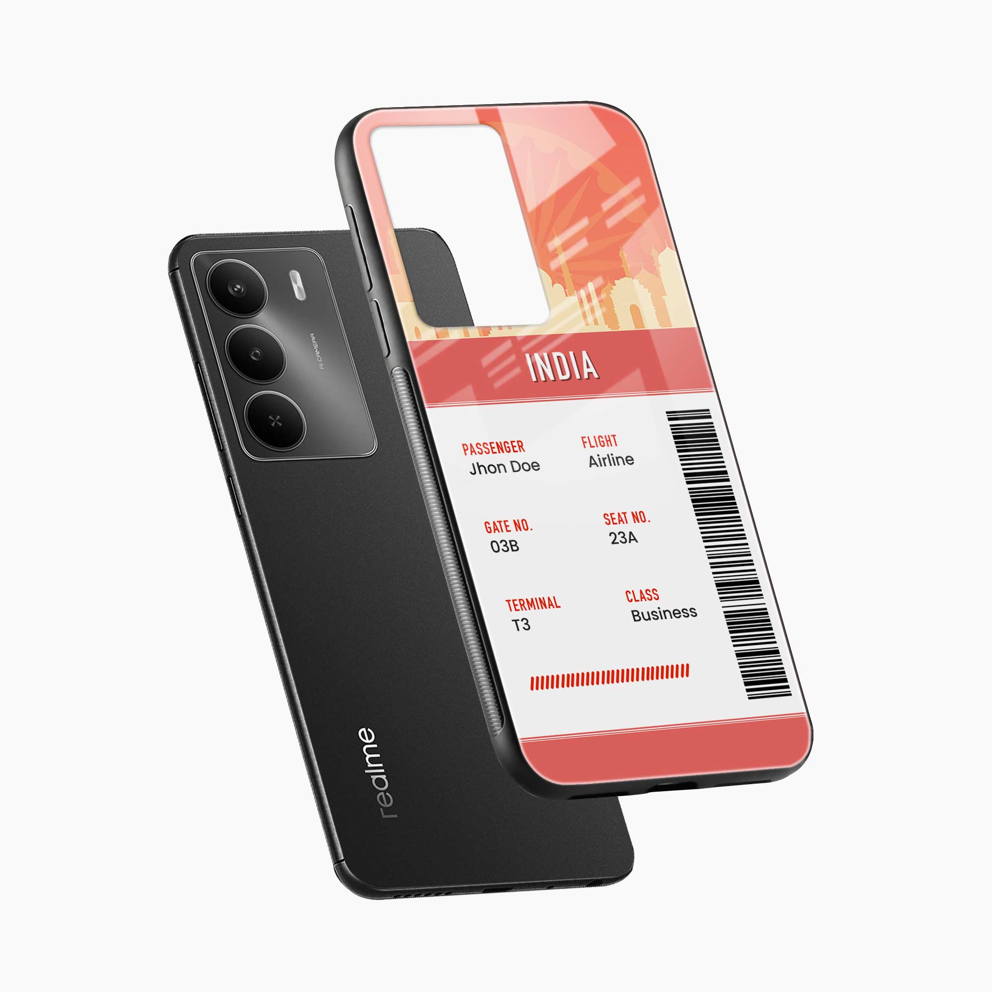 India Boarding Pass Realme C75 5G Back Cover
