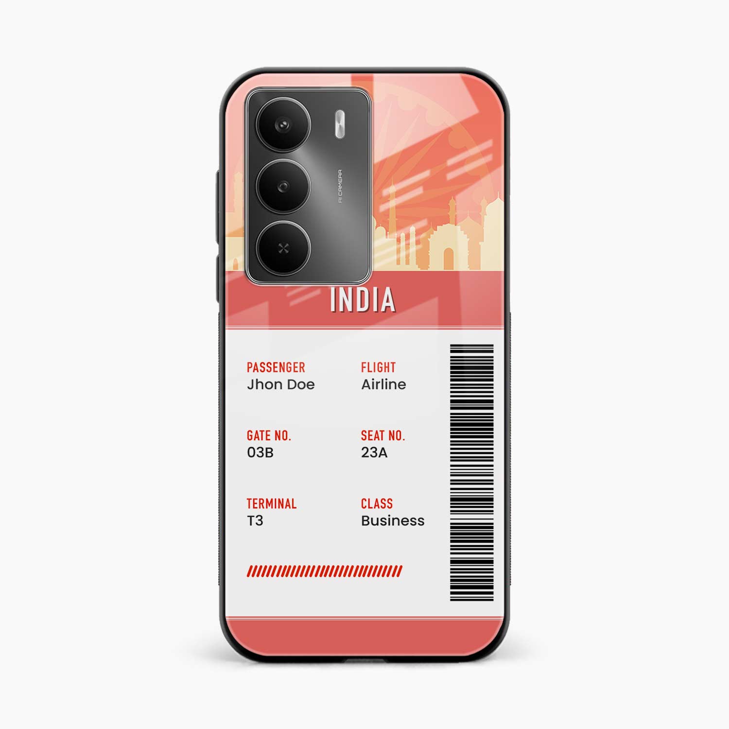 India Boarding Pass Realme C75 5G Back Cover