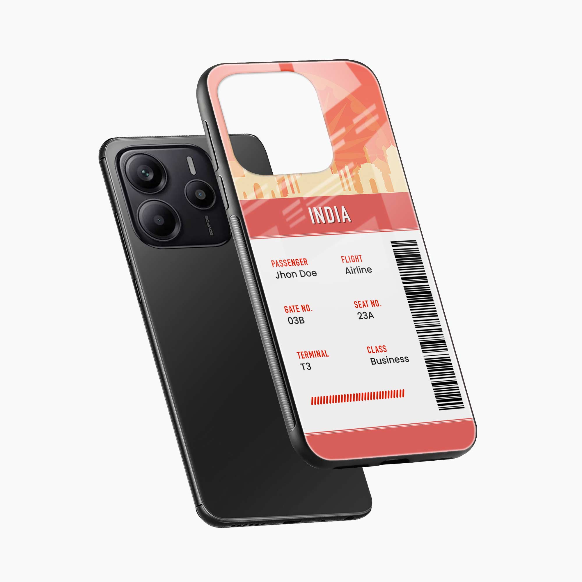 India Boarding Pass Redmi Note 14 SE 5G Back Cover