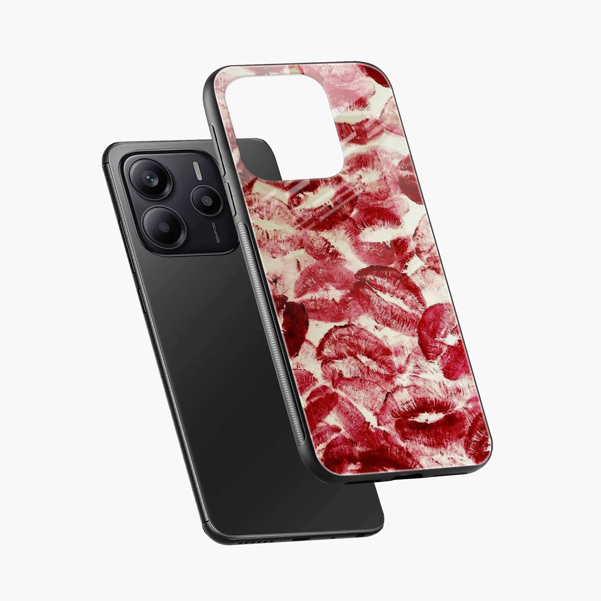 Lipstick Kiss Print Redmi Note 14 SE 5G Back Cover