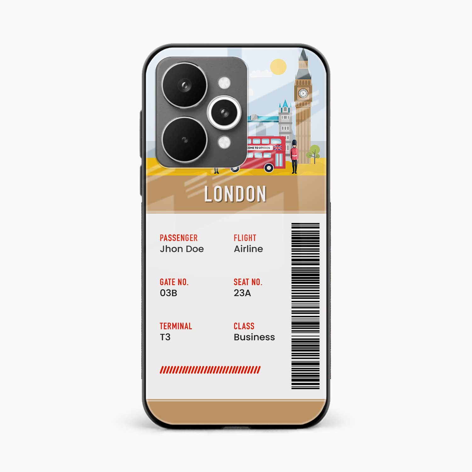 London Boarding Pass Realme 15 Pro 5G Back Cover