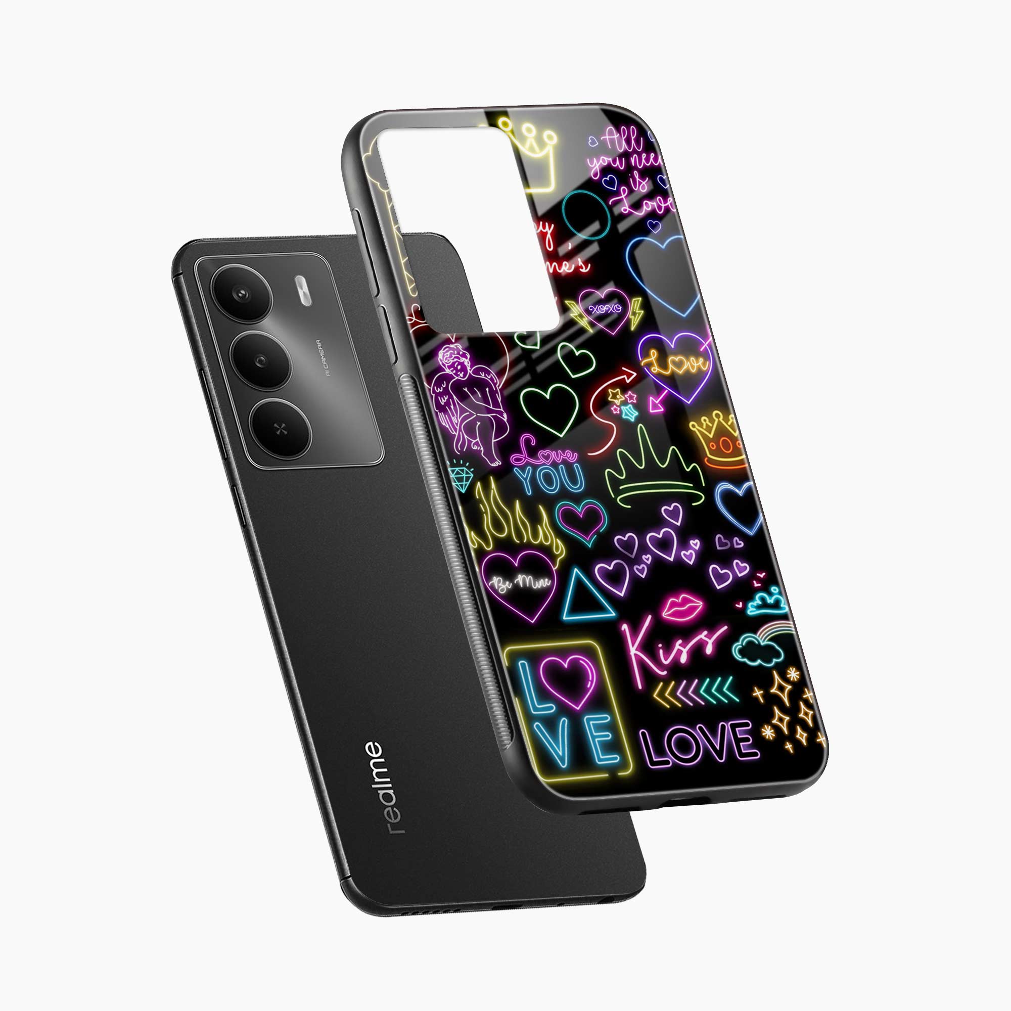 Neon Lights Realme C75 5G Back Cover