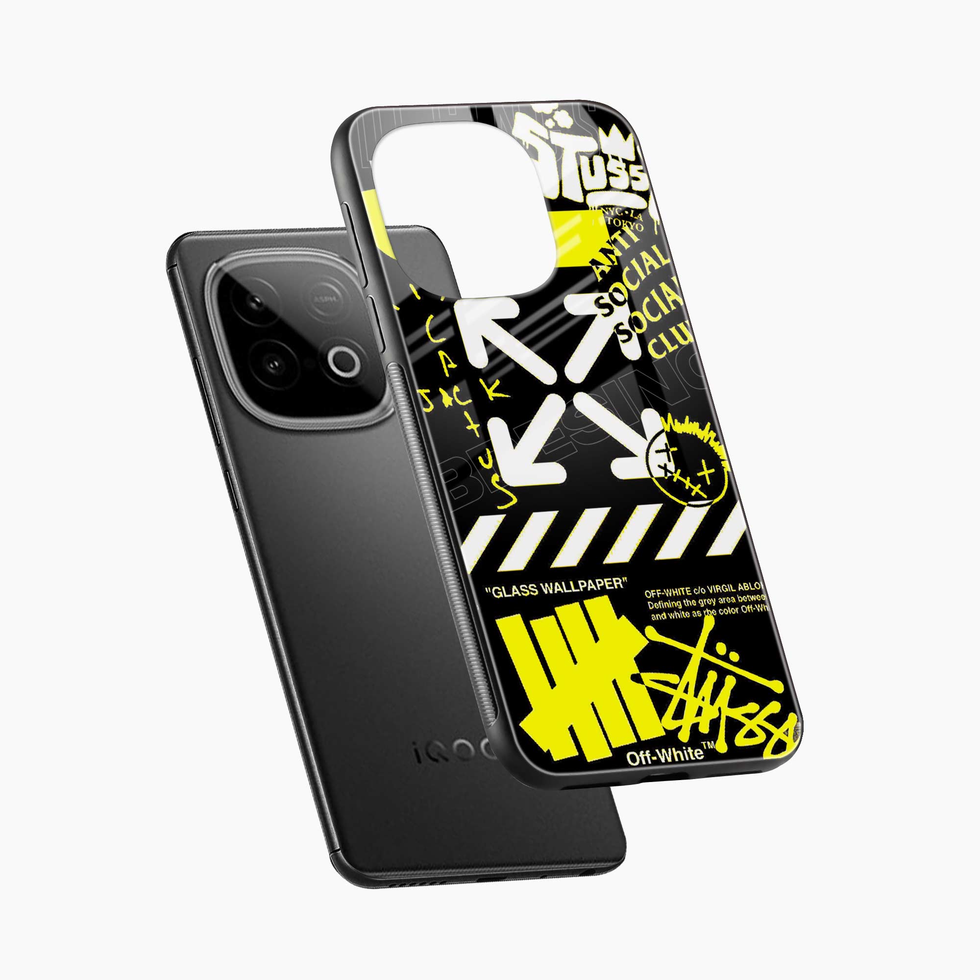 Neon Off White Iqoo Neo 10 Back Cover