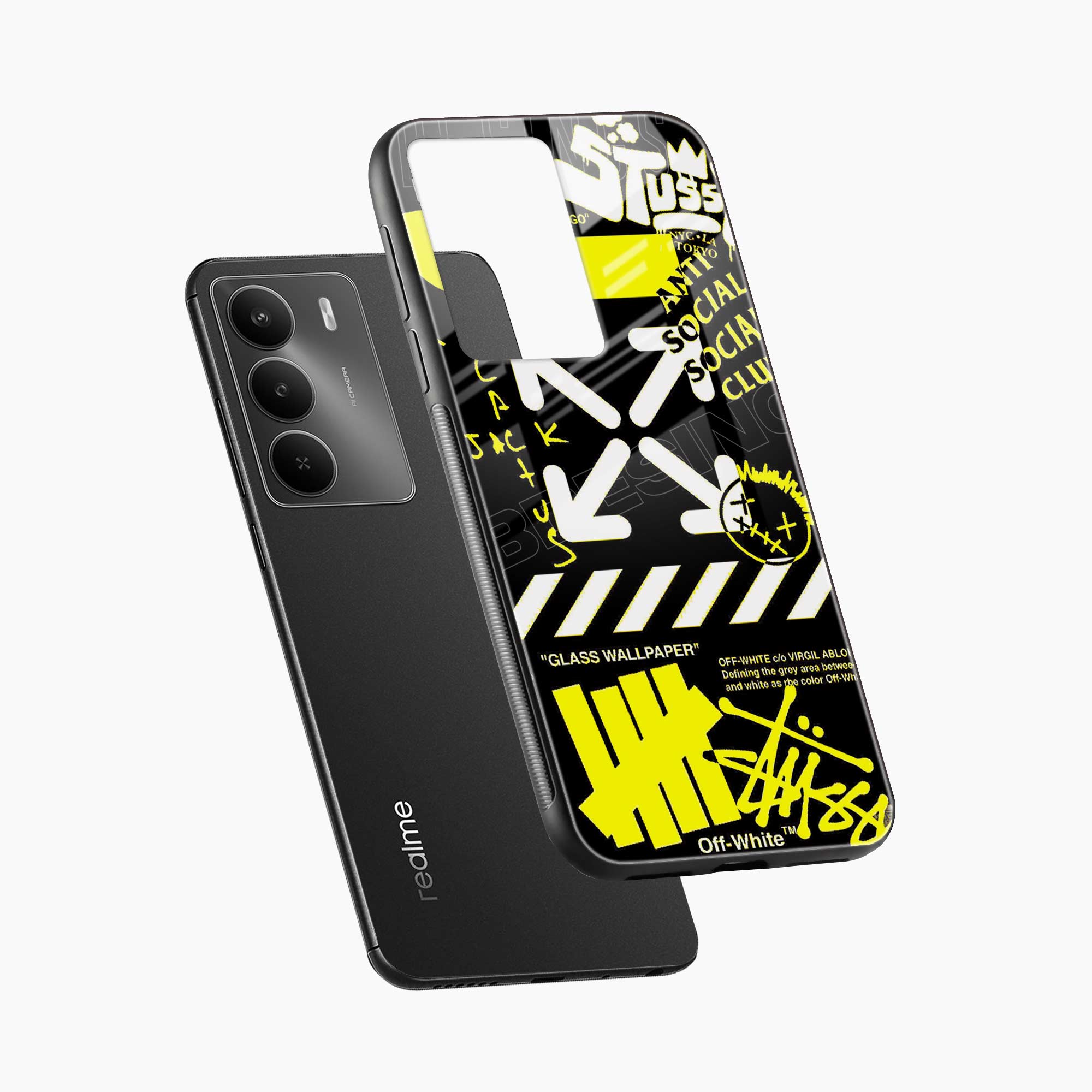 Neon Off White Realme C73 5G Back Cover