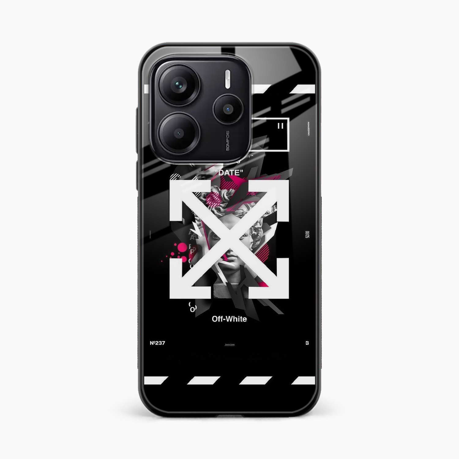 Off White Logo Redmi Note 14 SE 5G Back Cover