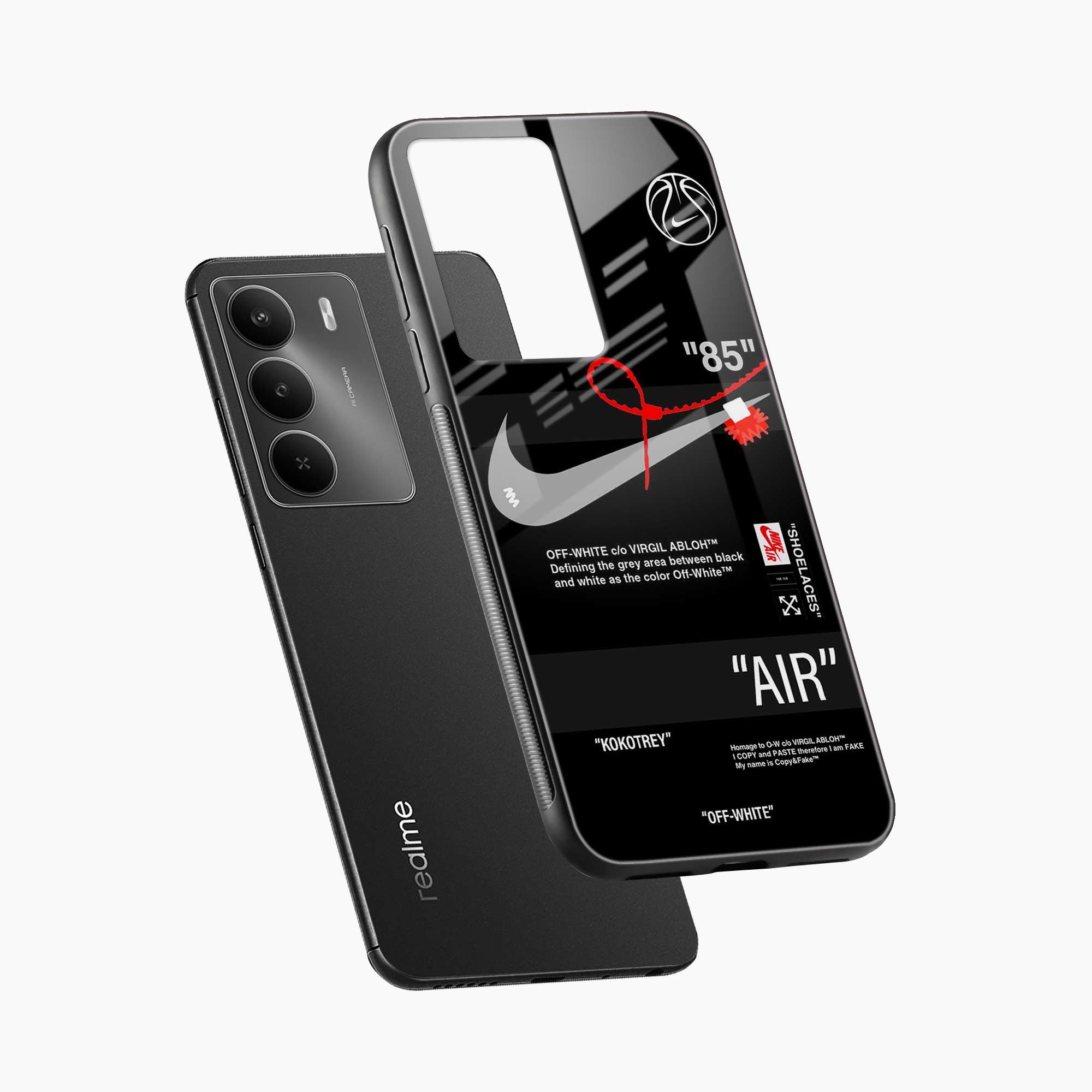 Off White Realme C75 5G Back Cover