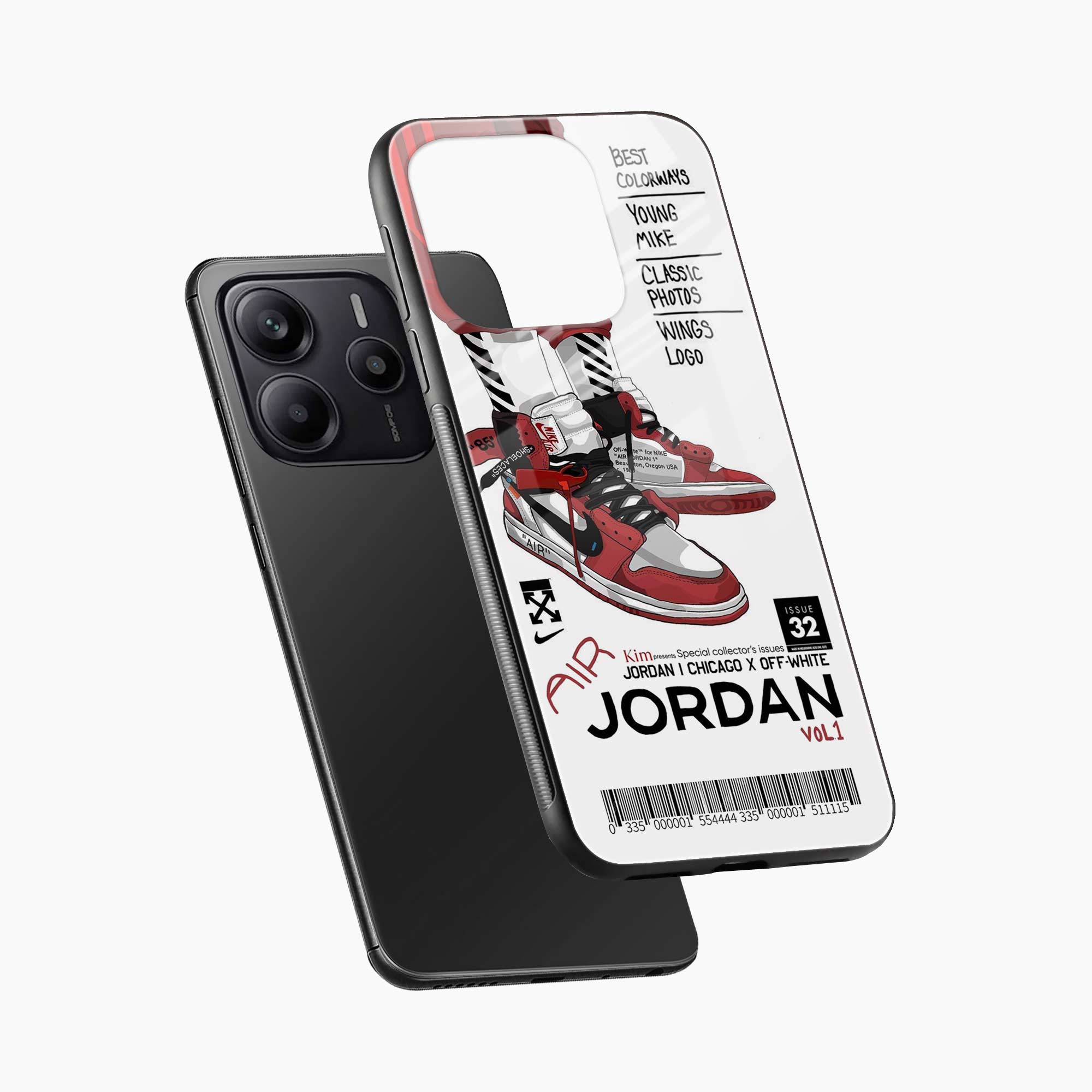 Red Sneakers Redmi Note 14 SE 5G Back Cover