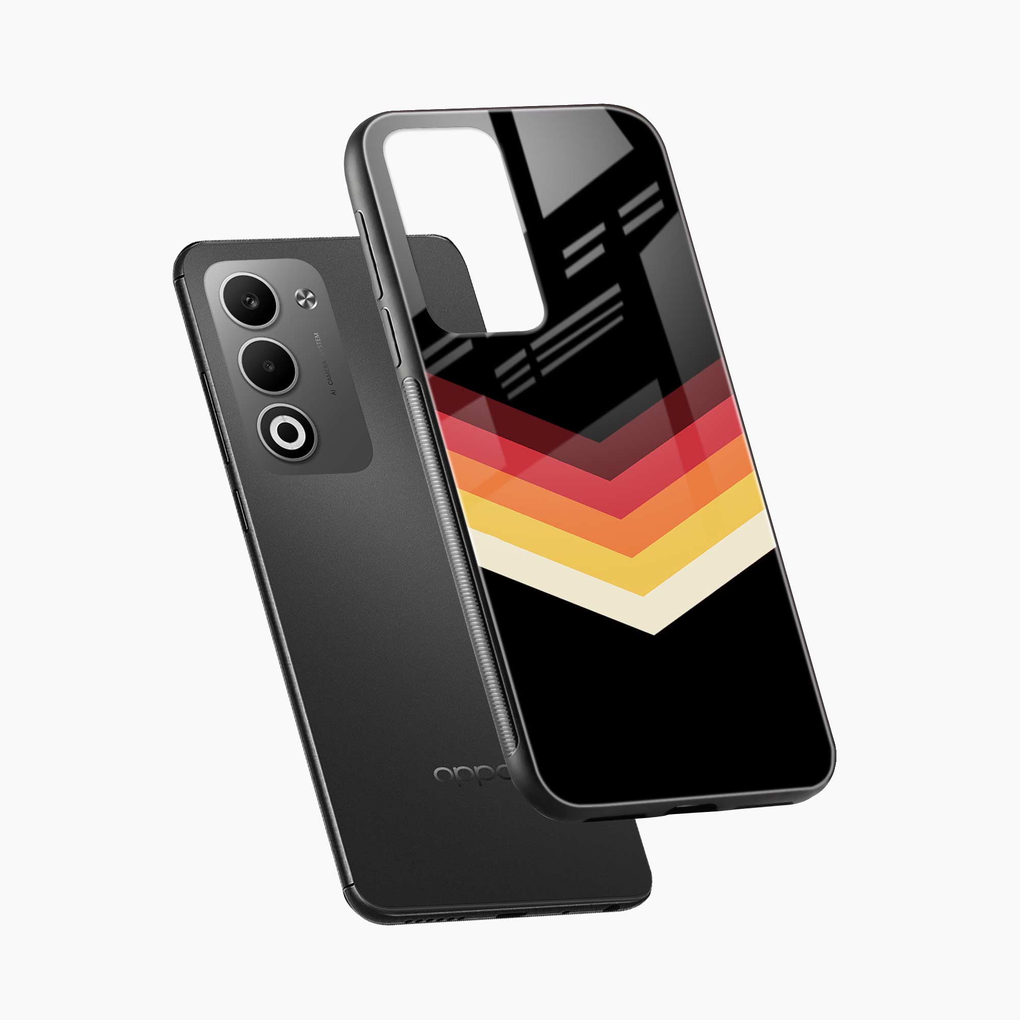 Rewind Strips Pattern Oppo A5 5G Back Cover