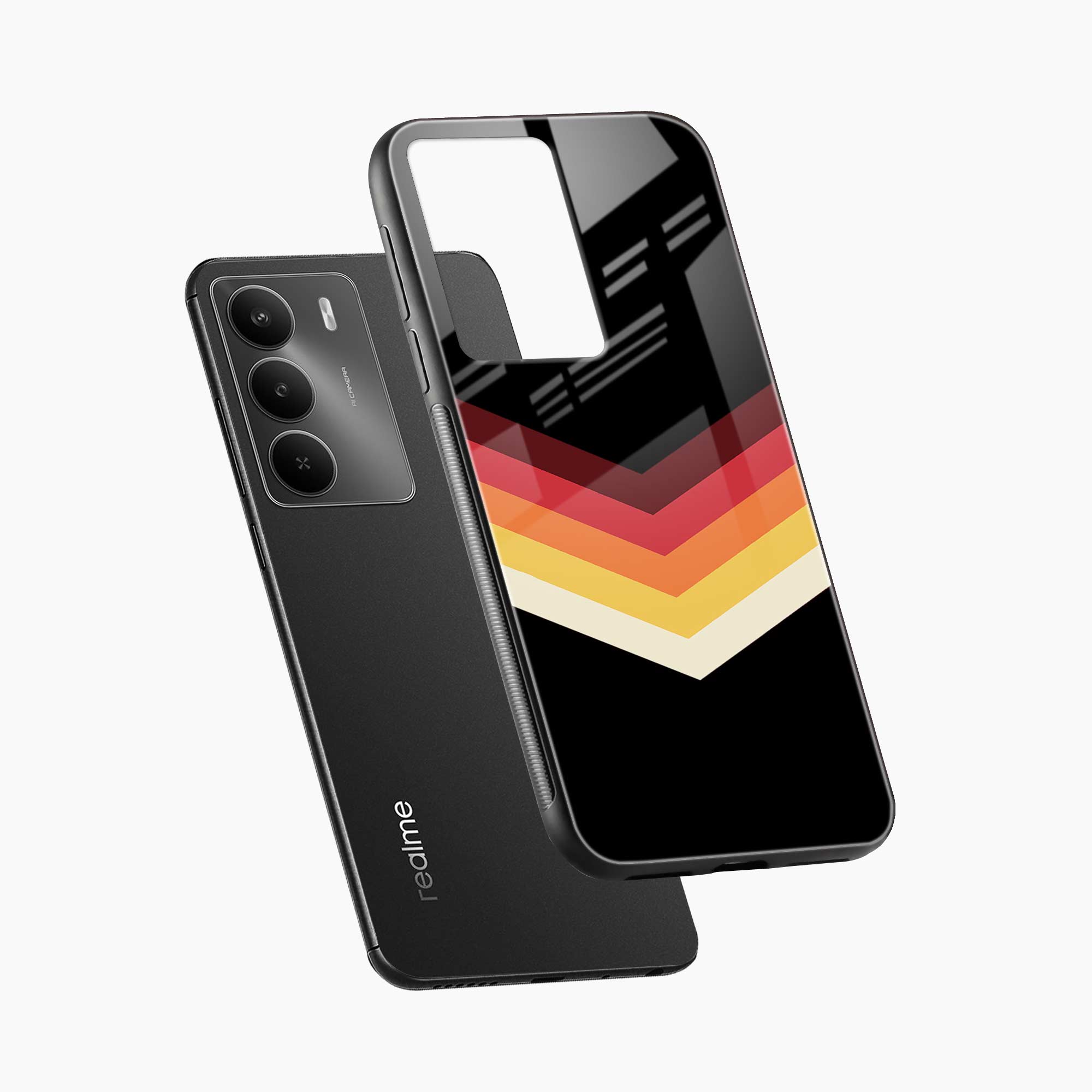 Rewind Strips Pattern Realme C73 5G Back Cover