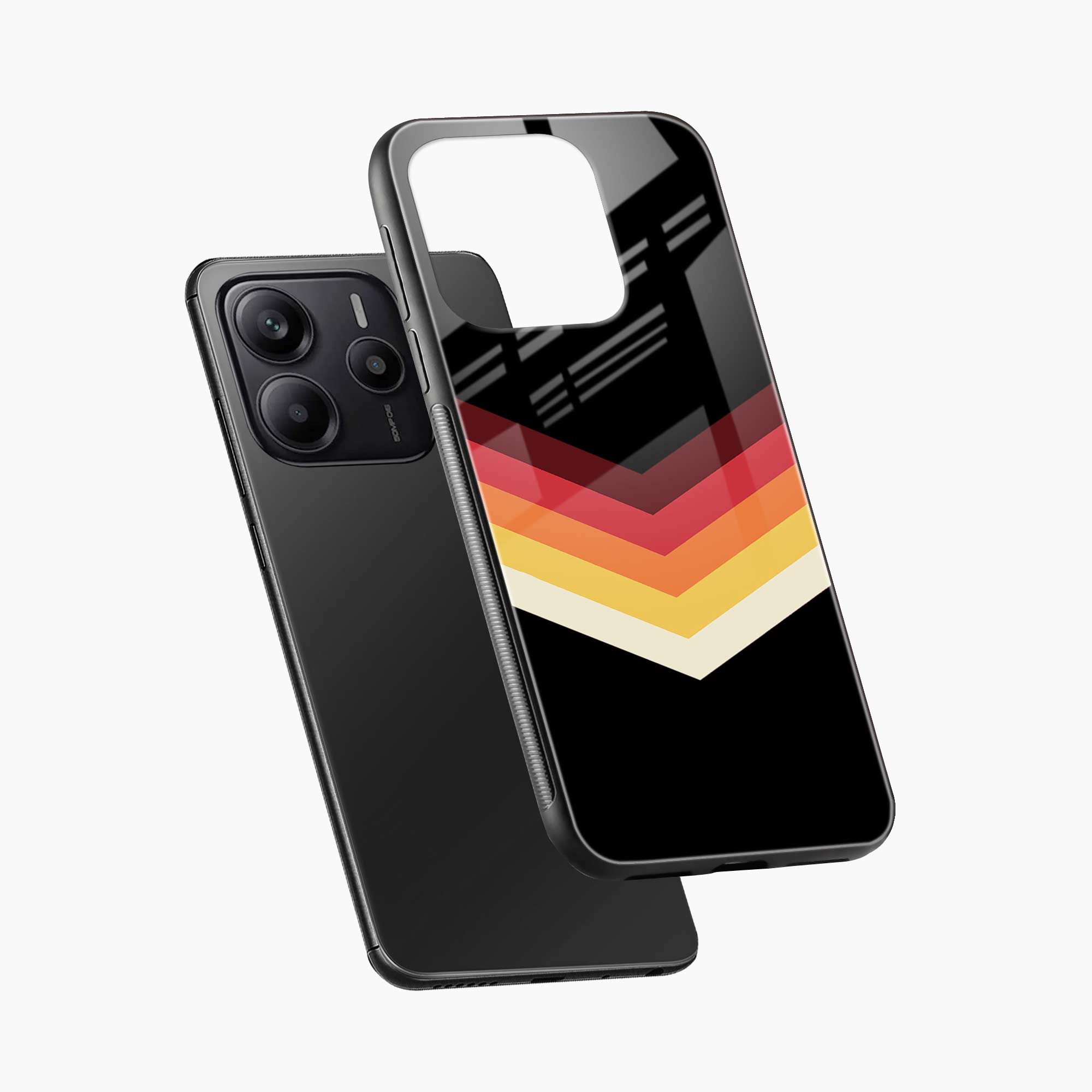 Rewind Strips Pattern Redmi Note 14 SE 5G Back Cover