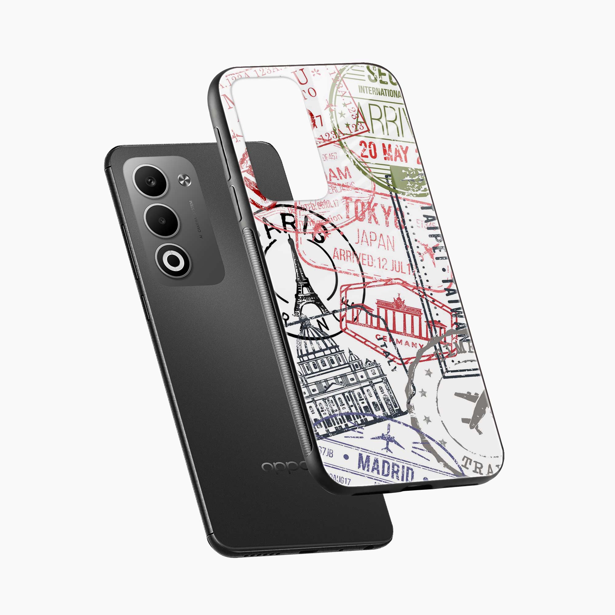 Stamp Oppo A5 5G Back Cover