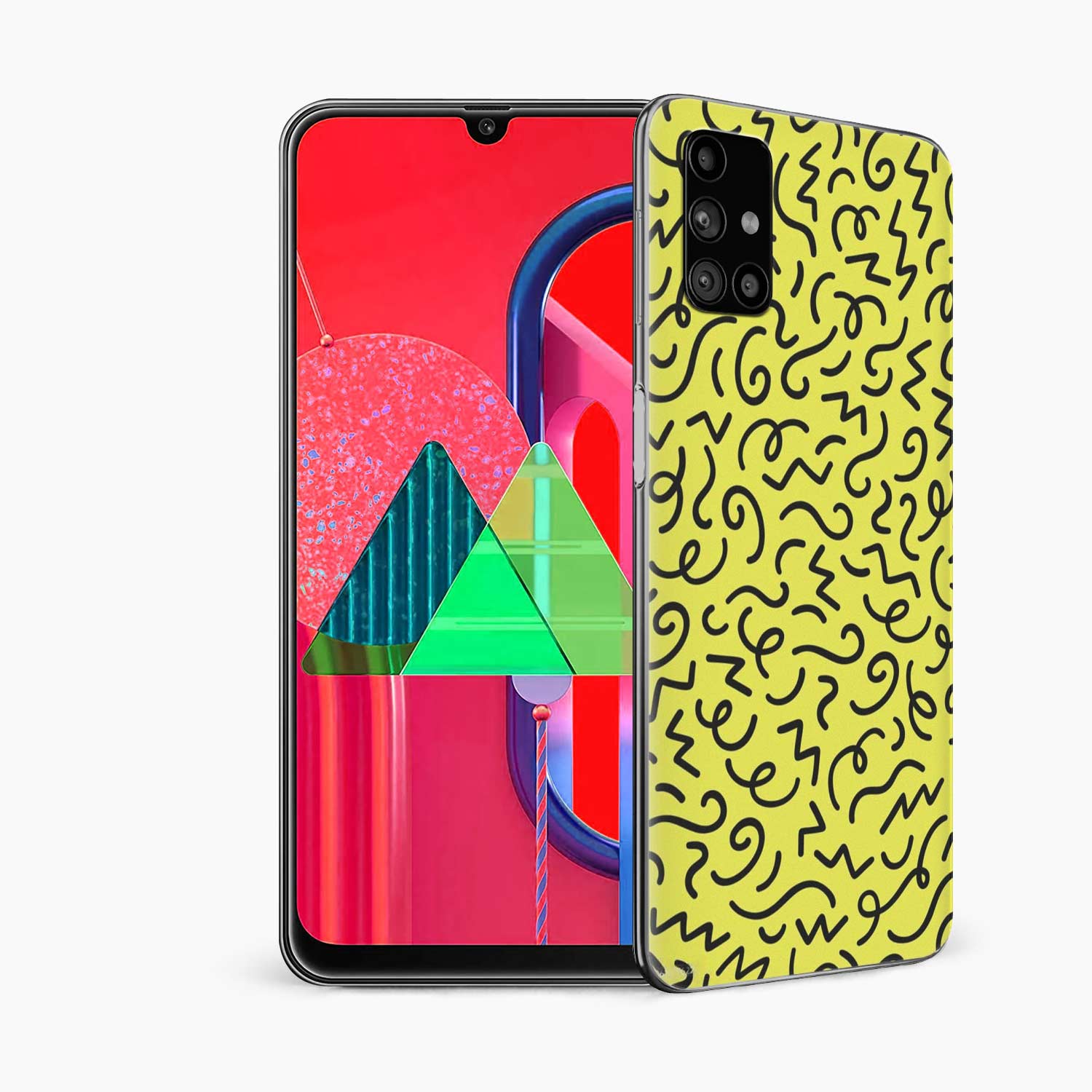 Line Art Pattern Samsung M31s Skin Wrap