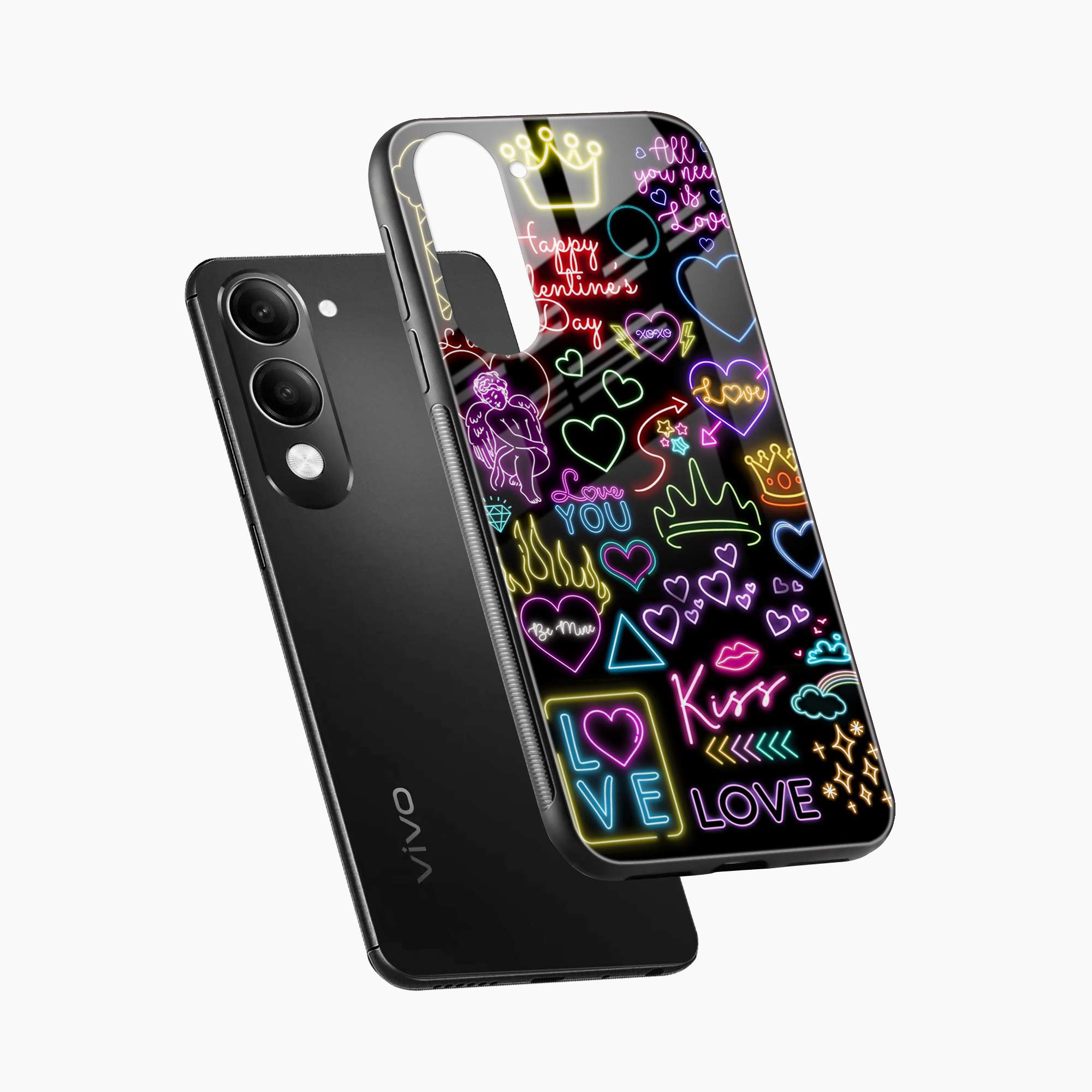 Neon Lights Vivo T4 Lite 5G Back Cover