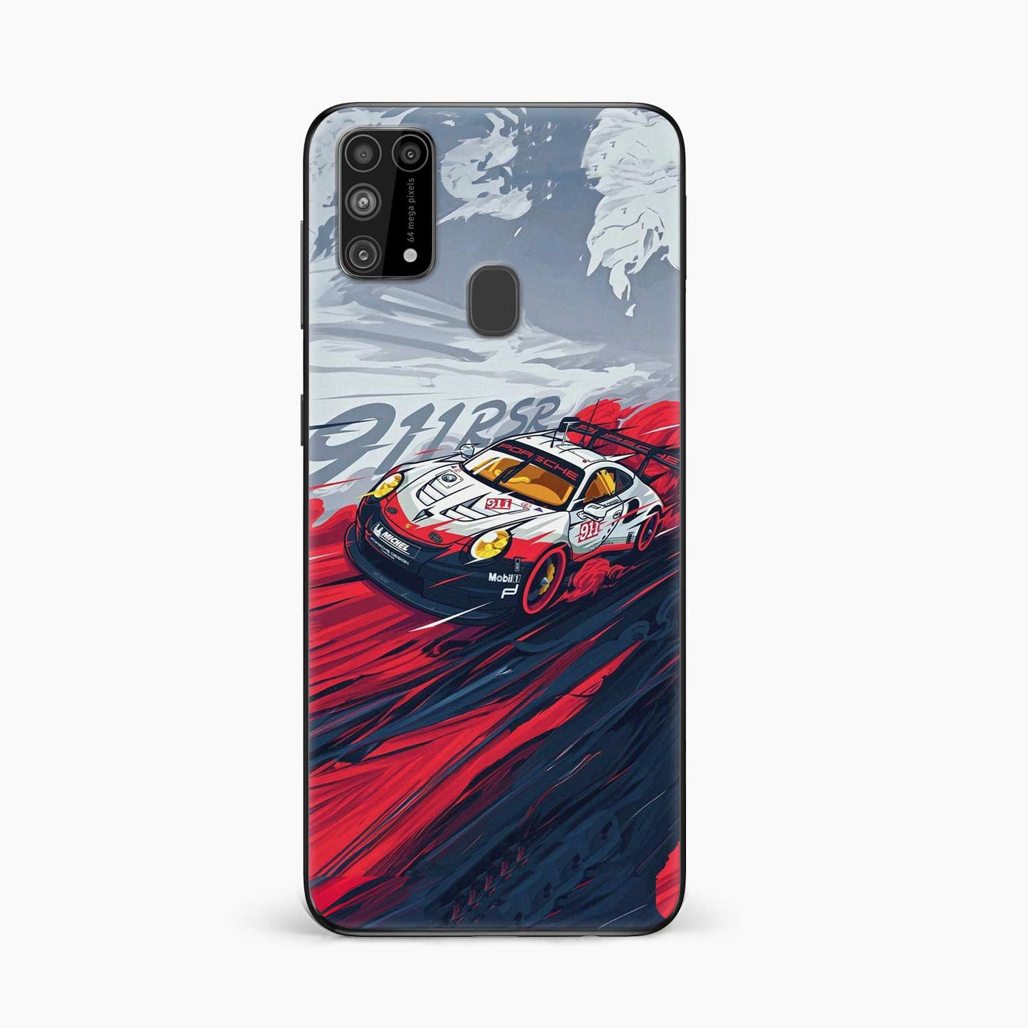 Red Sports Car Samsung M31 Skin Wrap