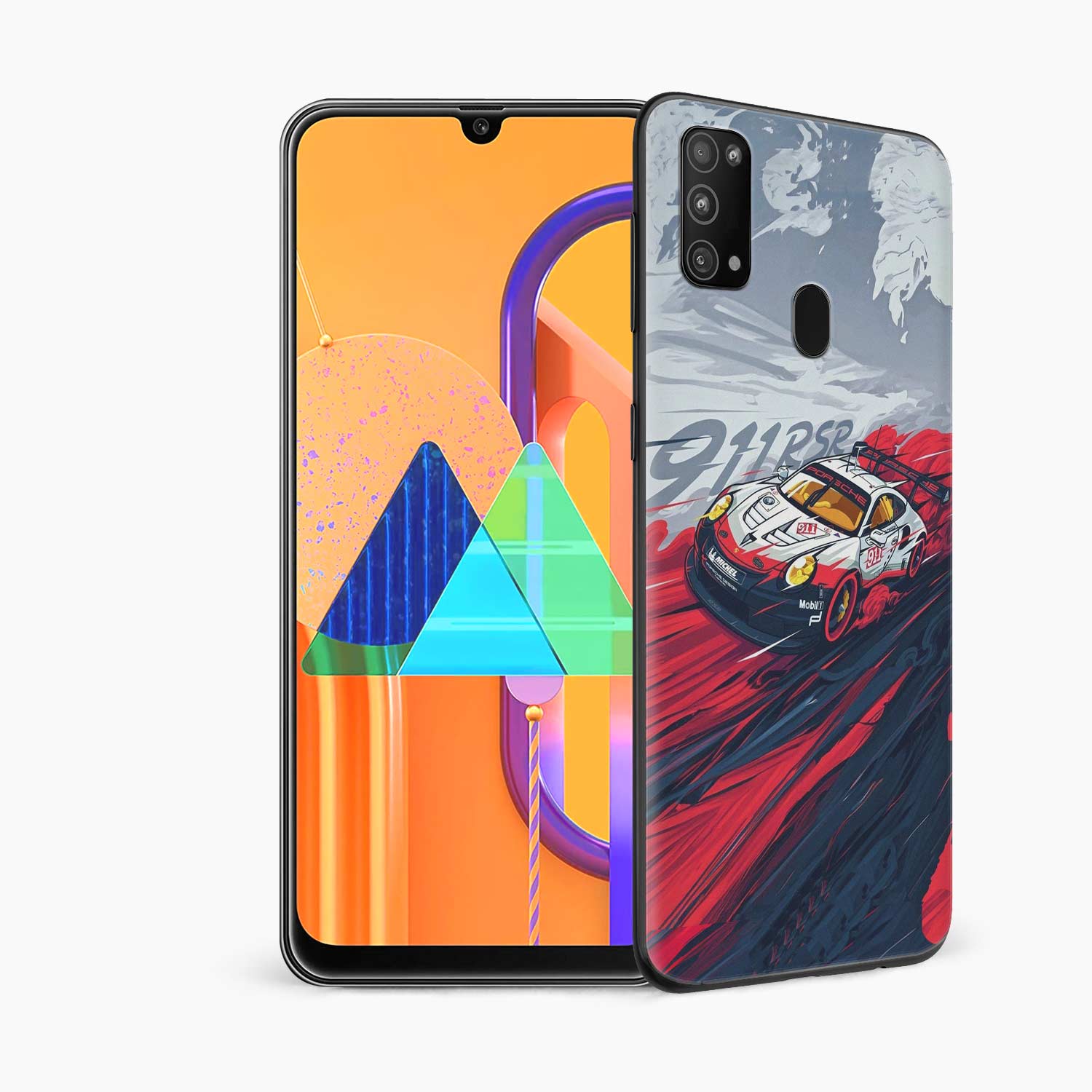 Red Sports Car Samsung M31 Skin Wrap