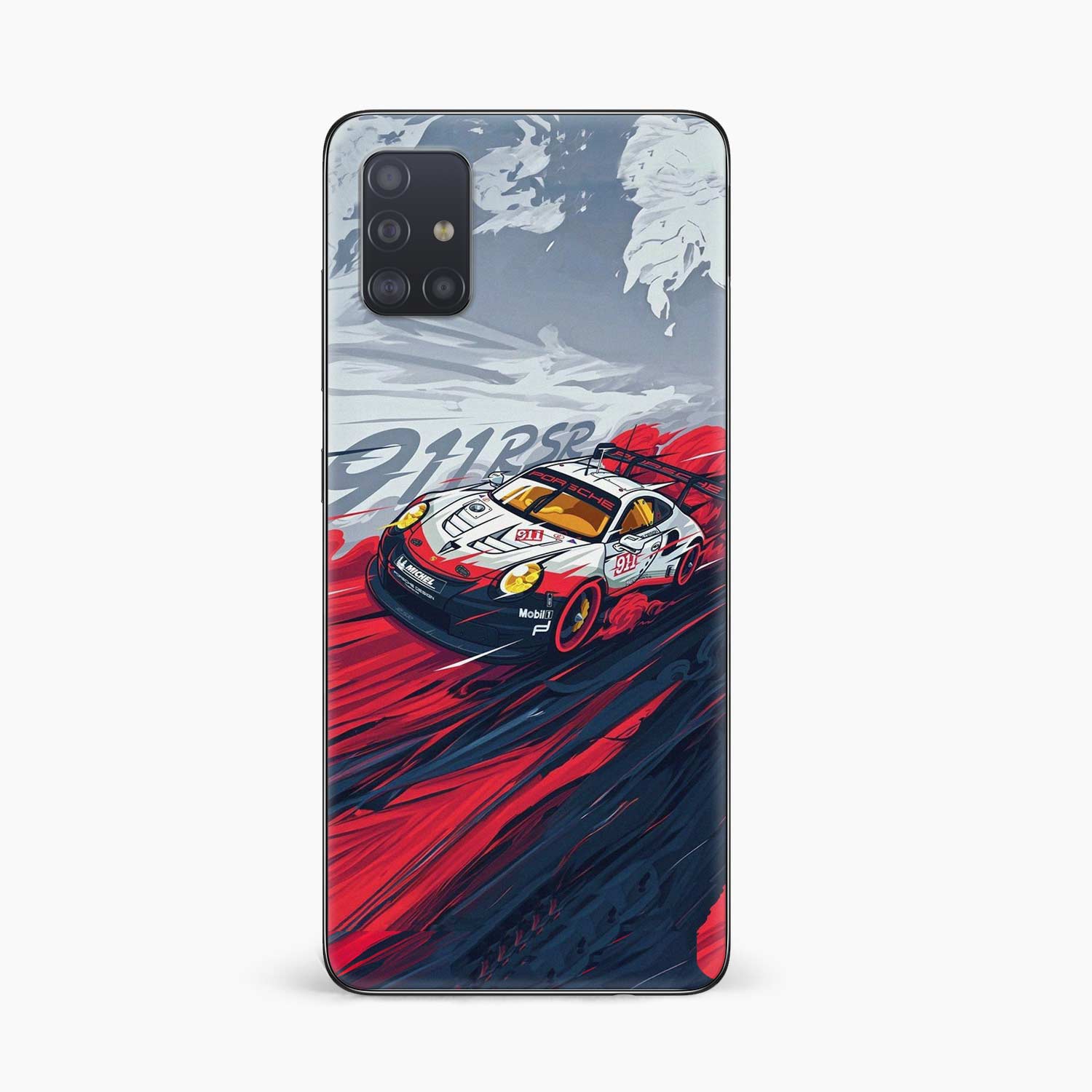 Red Sports Car Samsung M31s Skin Wrap