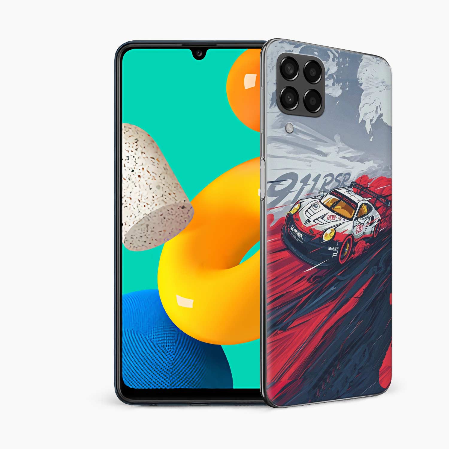 Red Sports Car Samsung M32 4G Skin Wrap