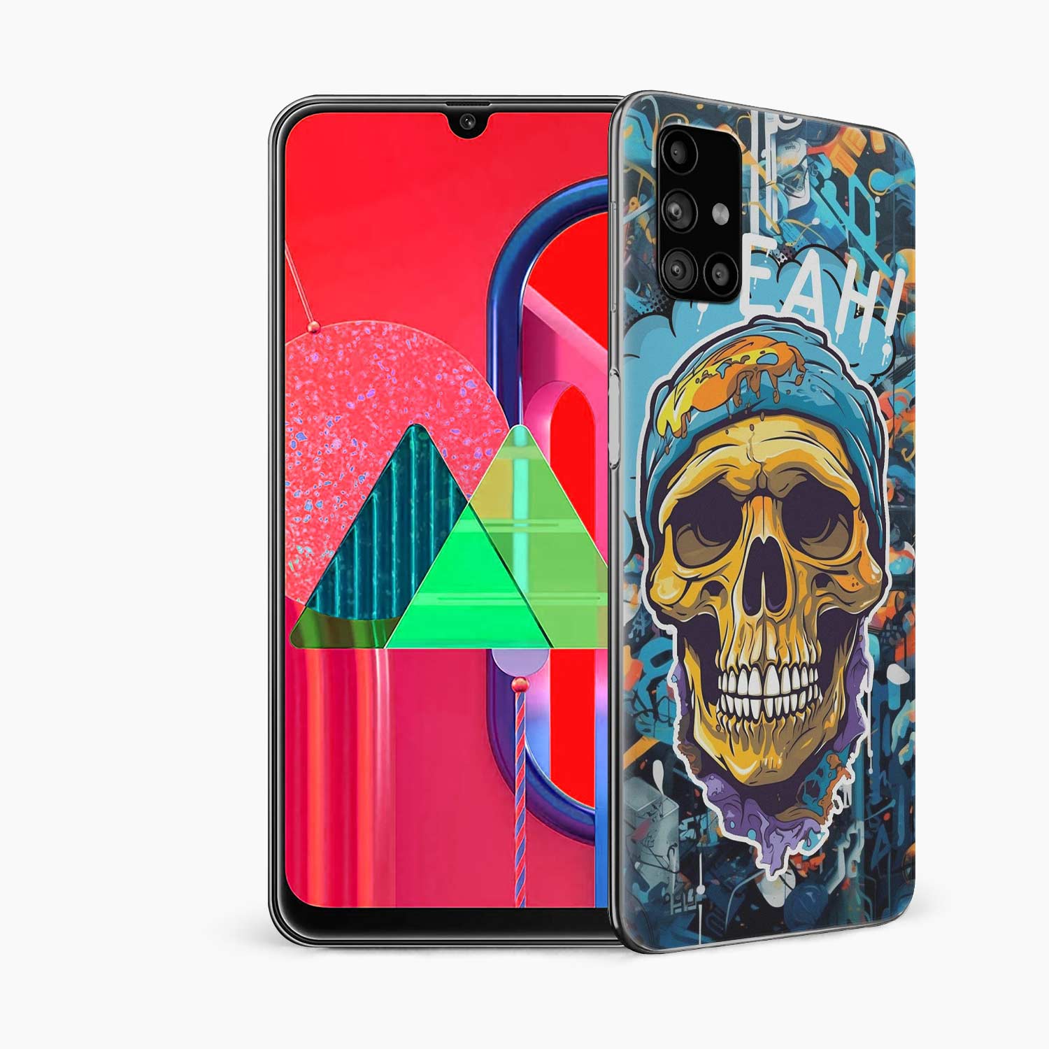 Skull Art Samsung M31s Skin Wrap