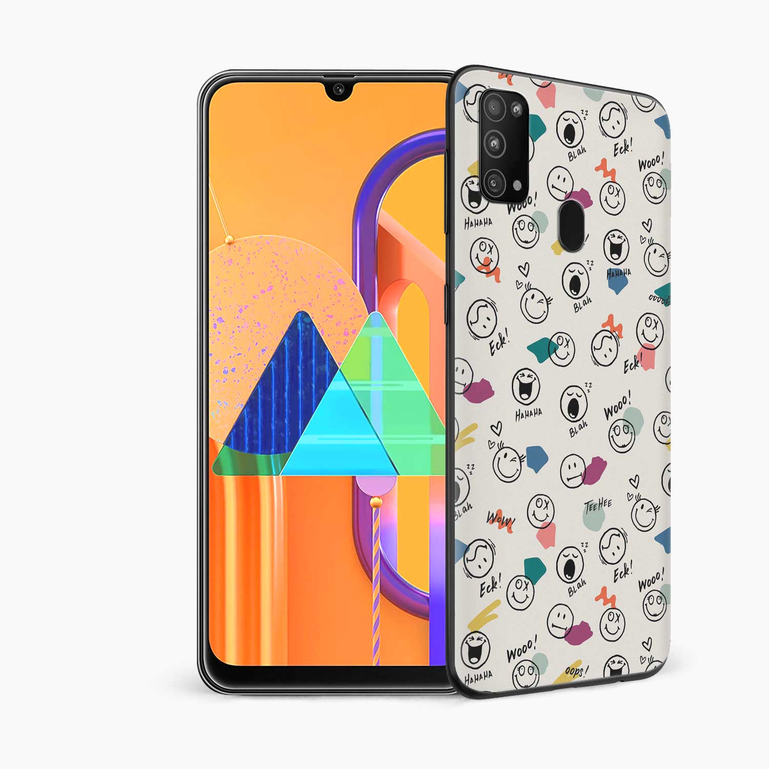 Smiley Doodle Samsung M31 Skin Wrap