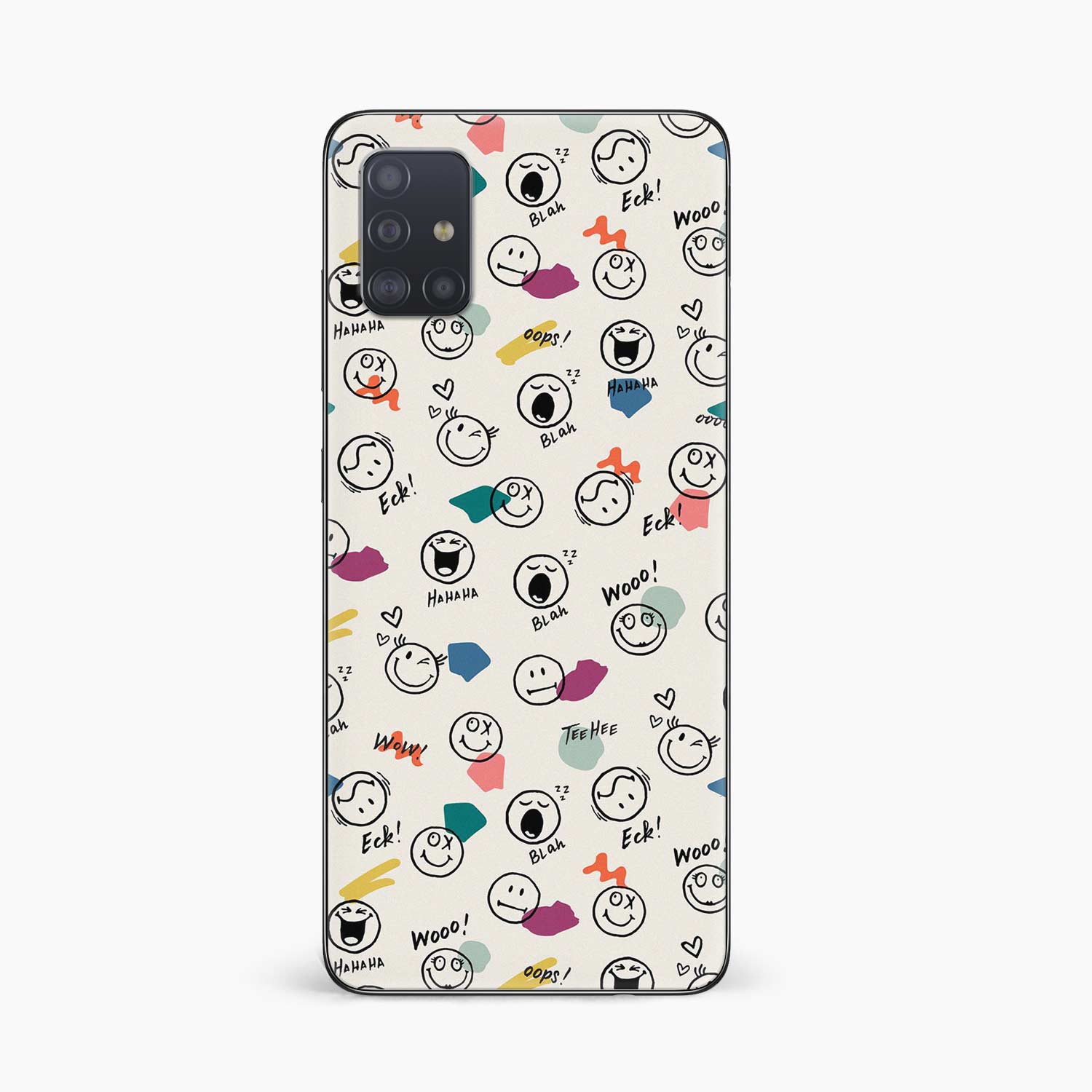 Smiley Doodle Samsung M31s Skin Wrap