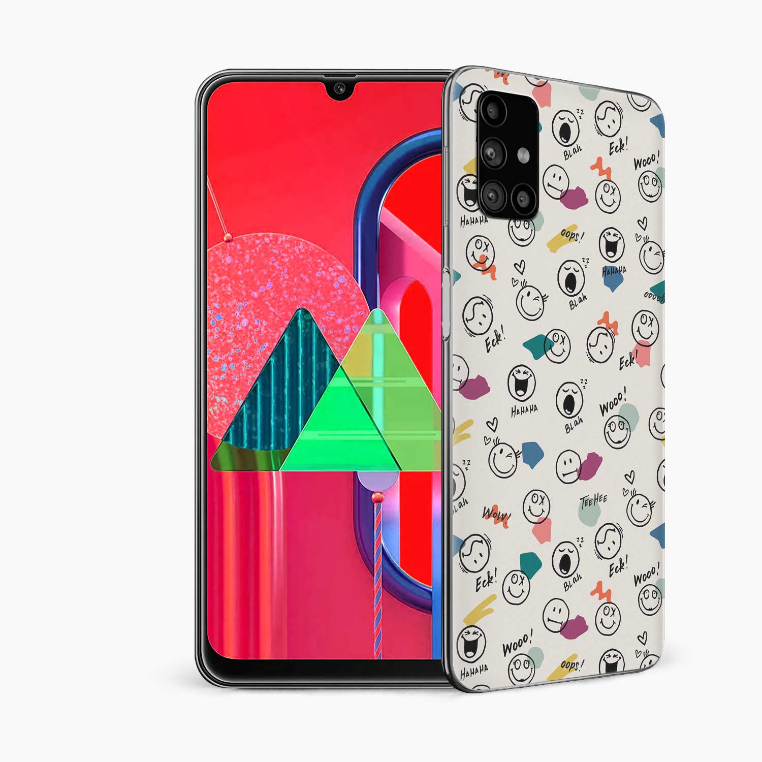 Smiley Doodle Samsung M31s Skin Wrap