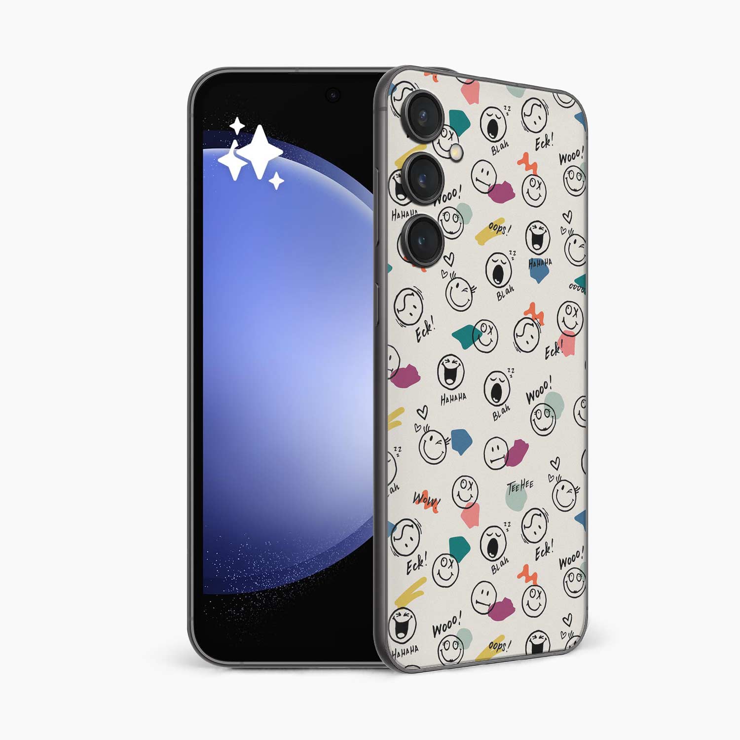 Smiley Doodle Samsung S24 FE 5G Skin Wrap